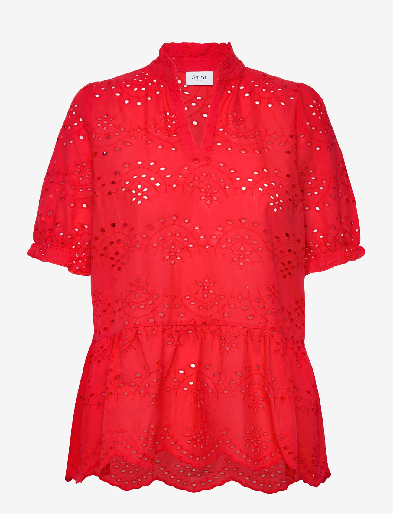 Saint Tropez - GeleksaSZ Blouse - kurzämlige blusen - flame scarlet - 0