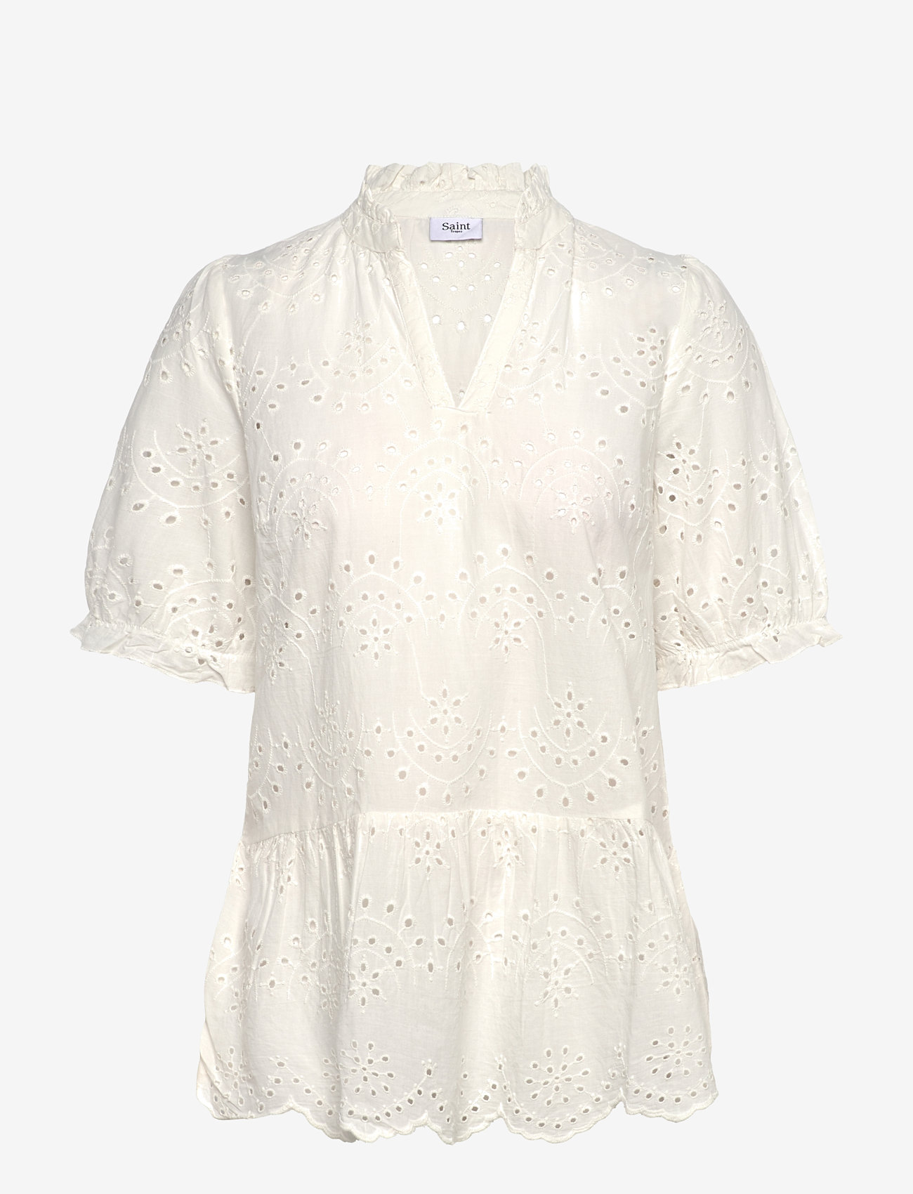 Saint Tropez - GeleksaSZ Blouse - kurzämlige blusen - ice - 1