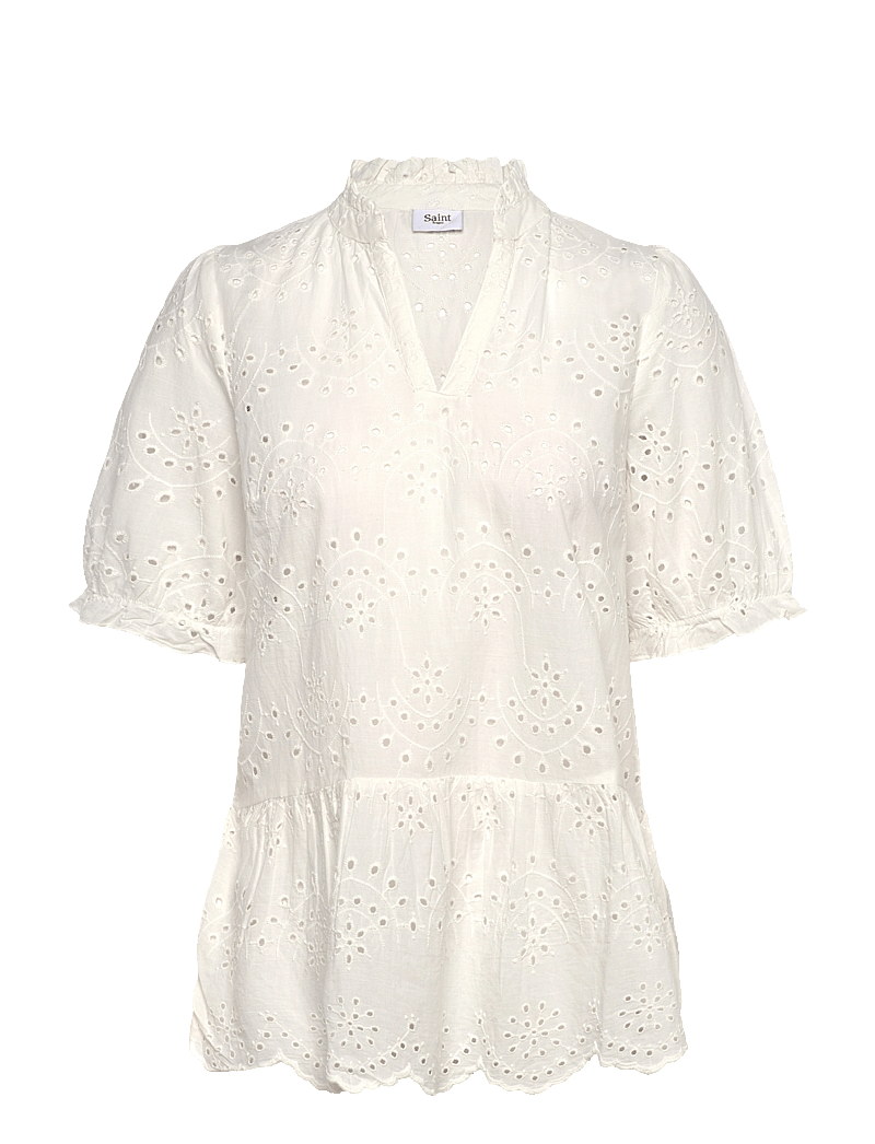 Saint Tropez - GeleksaSZ Blouse - kurzämlige blusen - ice - 1