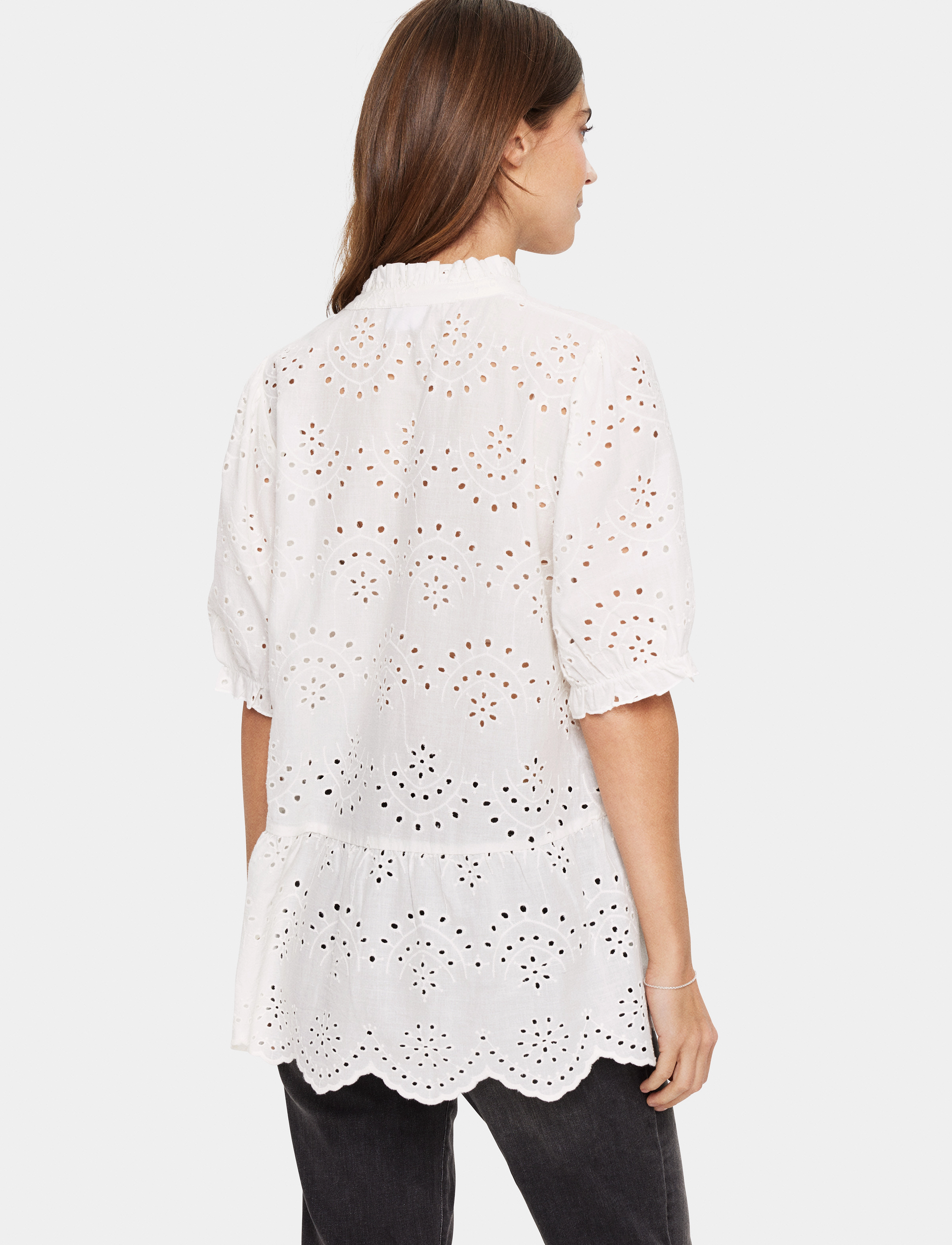 Saint Tropez - GeleksaSZ Blouse - kortärmade blusar - ice - 4