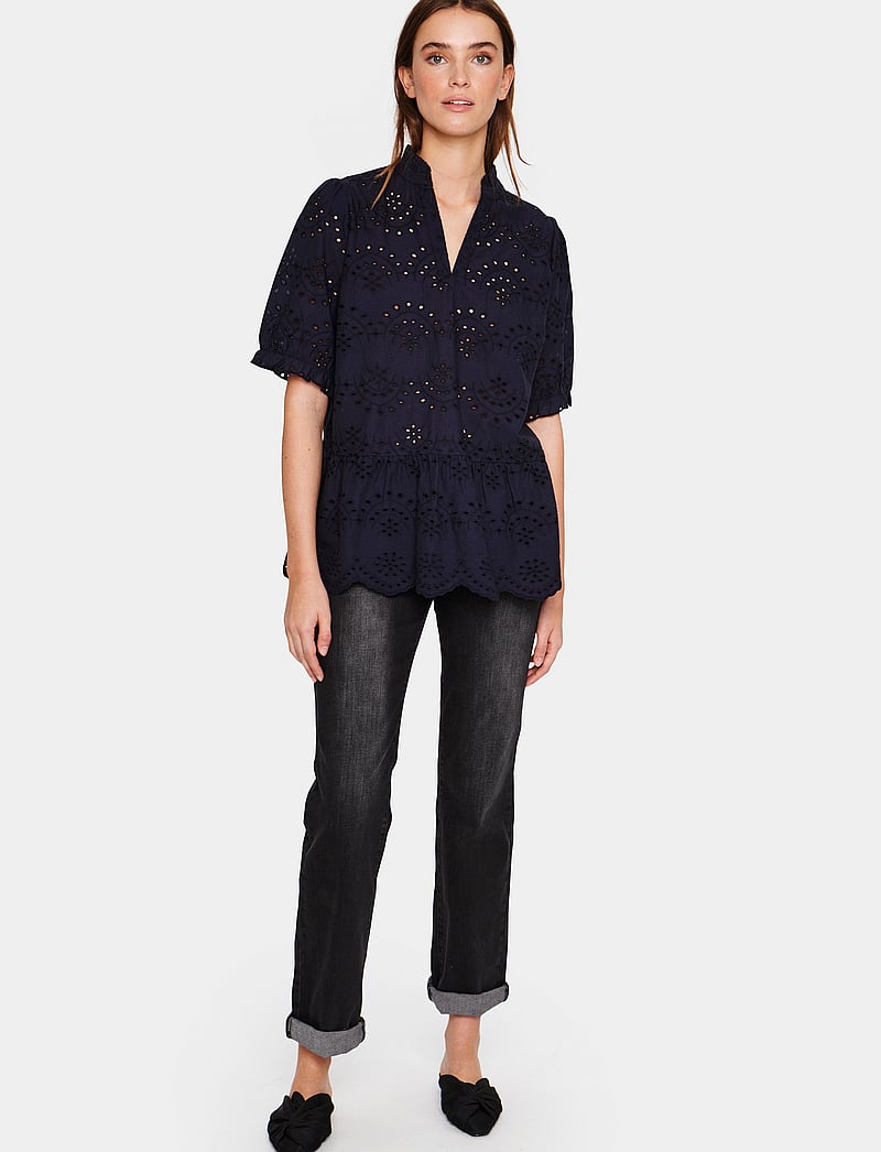 Saint Tropez - GeleksaSZ Blouse - kortärmade blusar - night sky - 3