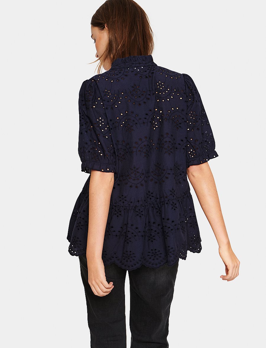 Saint Tropez - GeleksaSZ Blouse - short-sleeved blouses - night sky - 4