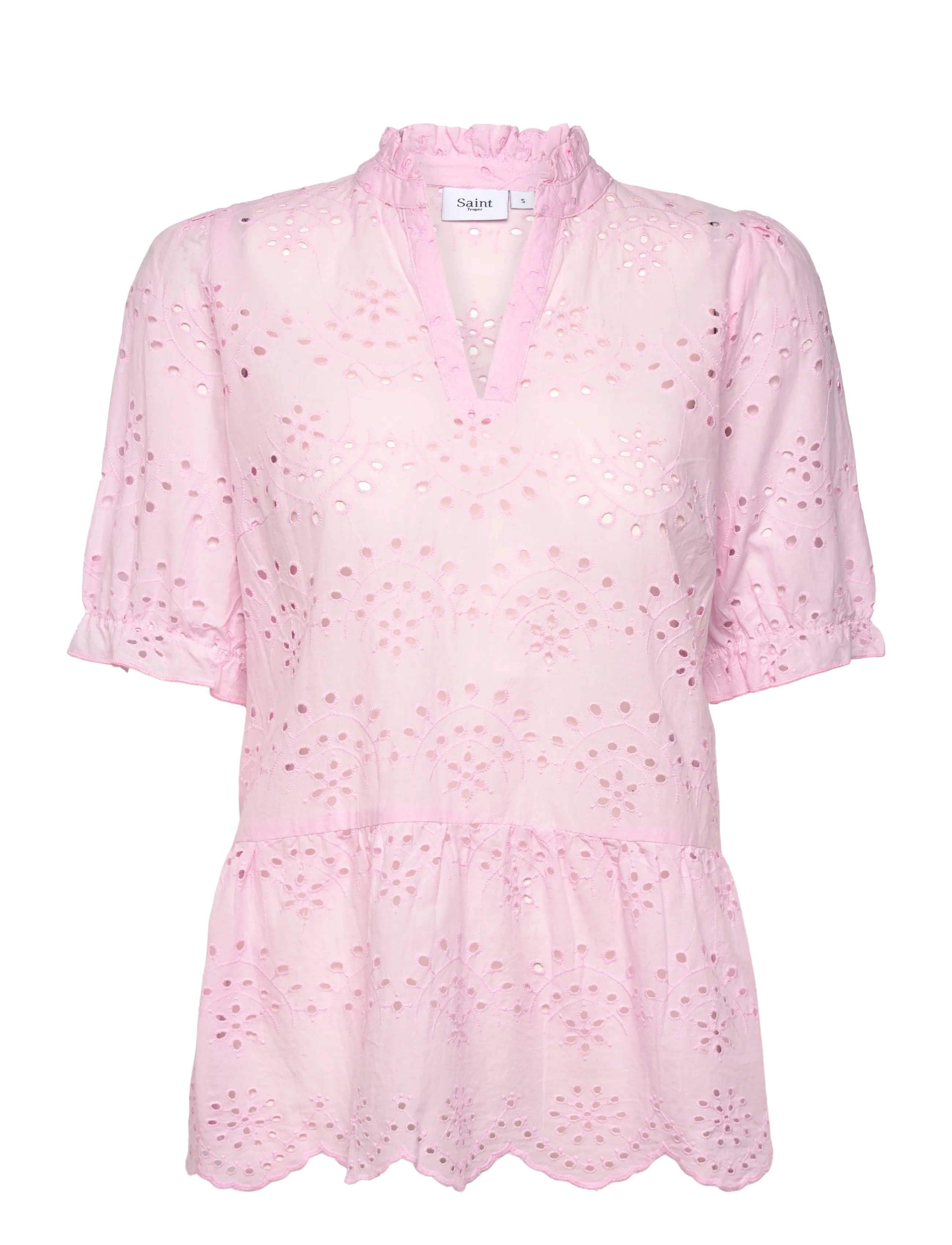 SAINT TROPEZ Geleksasz Bluse Pink - M - Damen