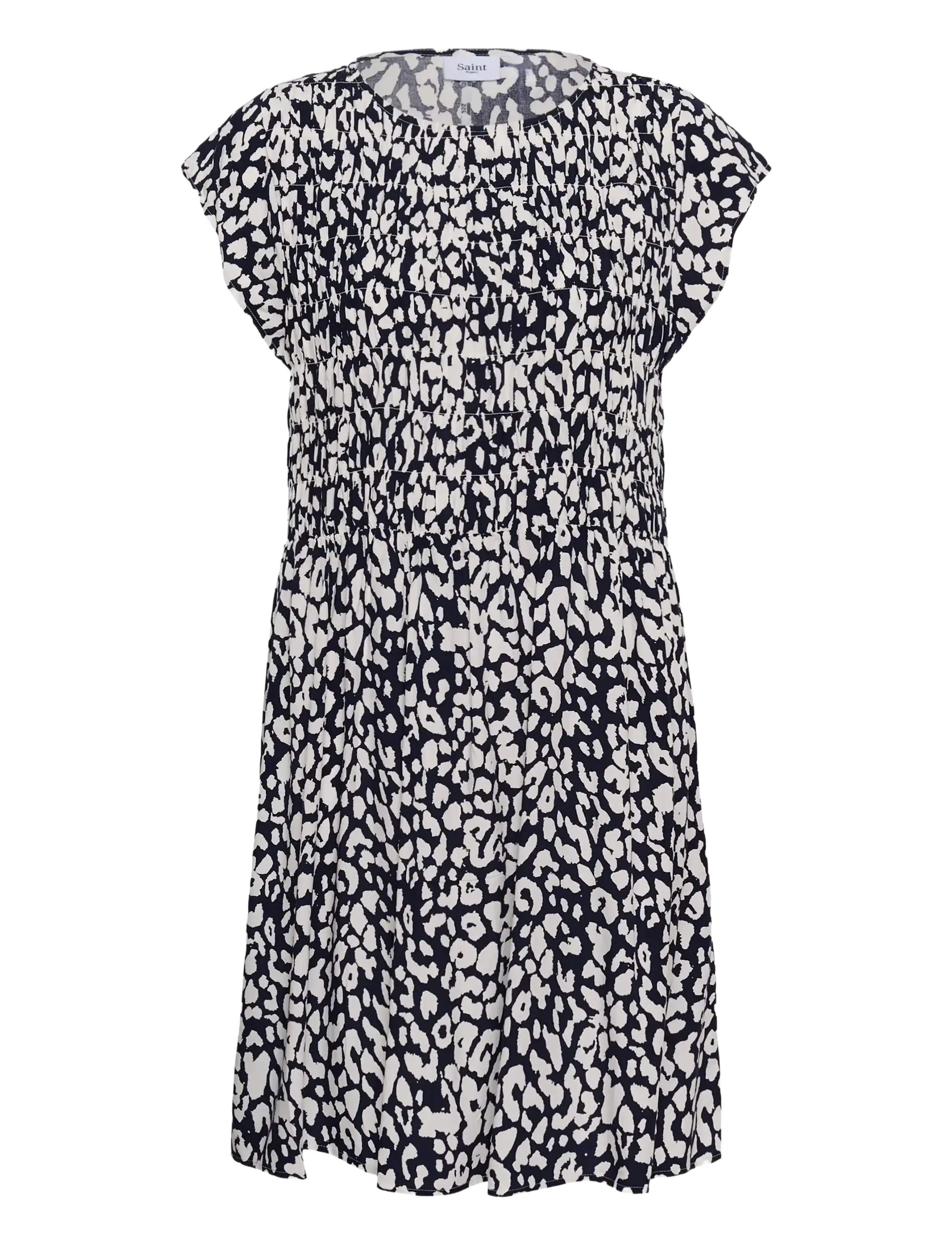 Saint Tropez GislaSZ Dress - Kjoler - NIGHTSKY ICE LEOPARD / black