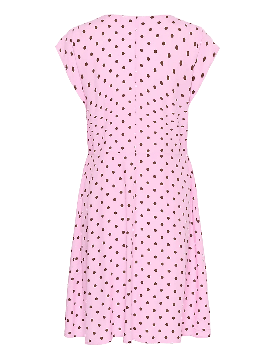 Saint Tropez - GislaSZ Dress - sommerkleider - pink brown dot - 2
