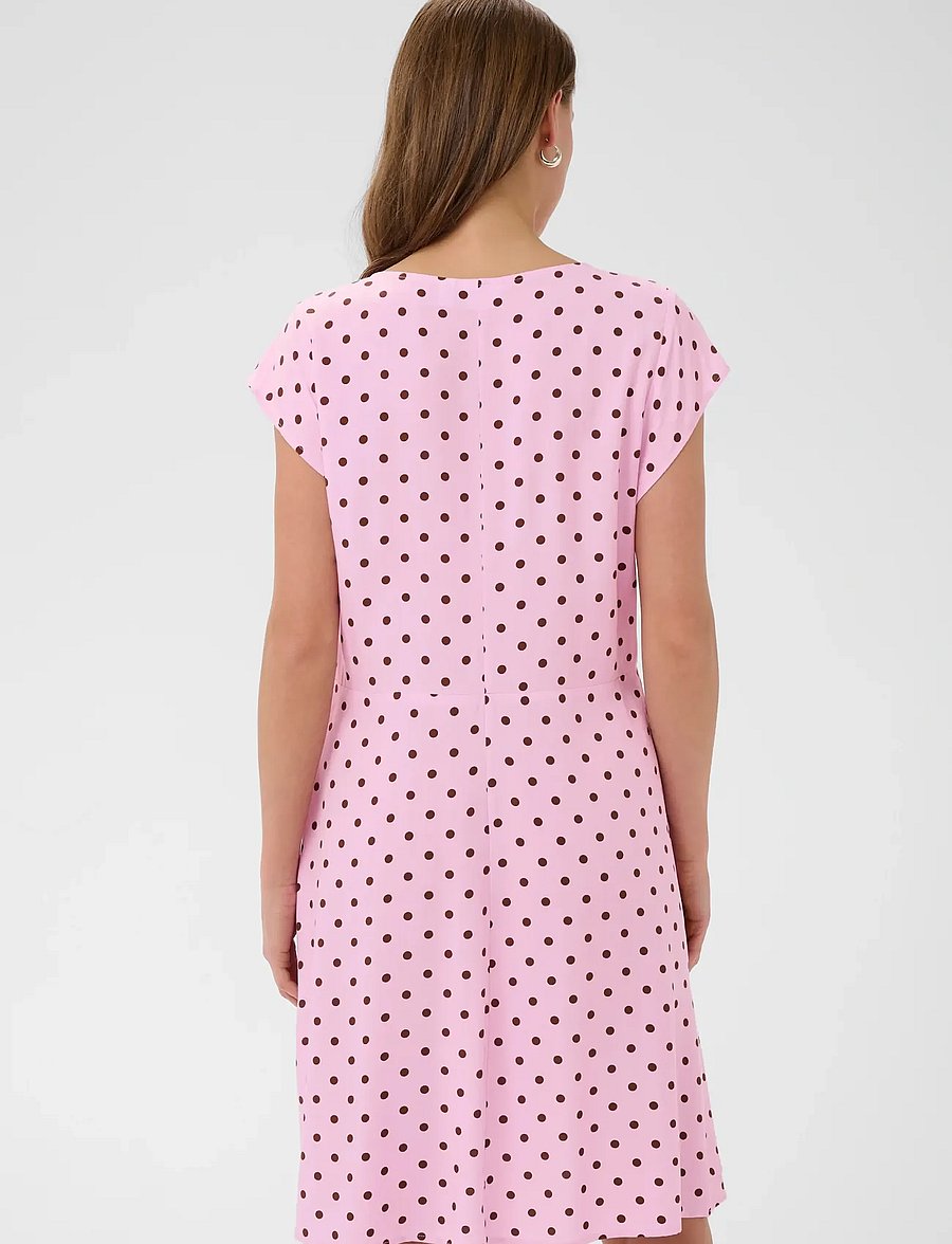 Saint Tropez - GislaSZ Dress - sommerkleider - pink brown dot - 4
