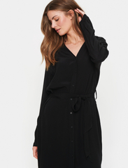 Saint Tropez - BlancaSZ LS Dress - skjortekjoler - black - 4