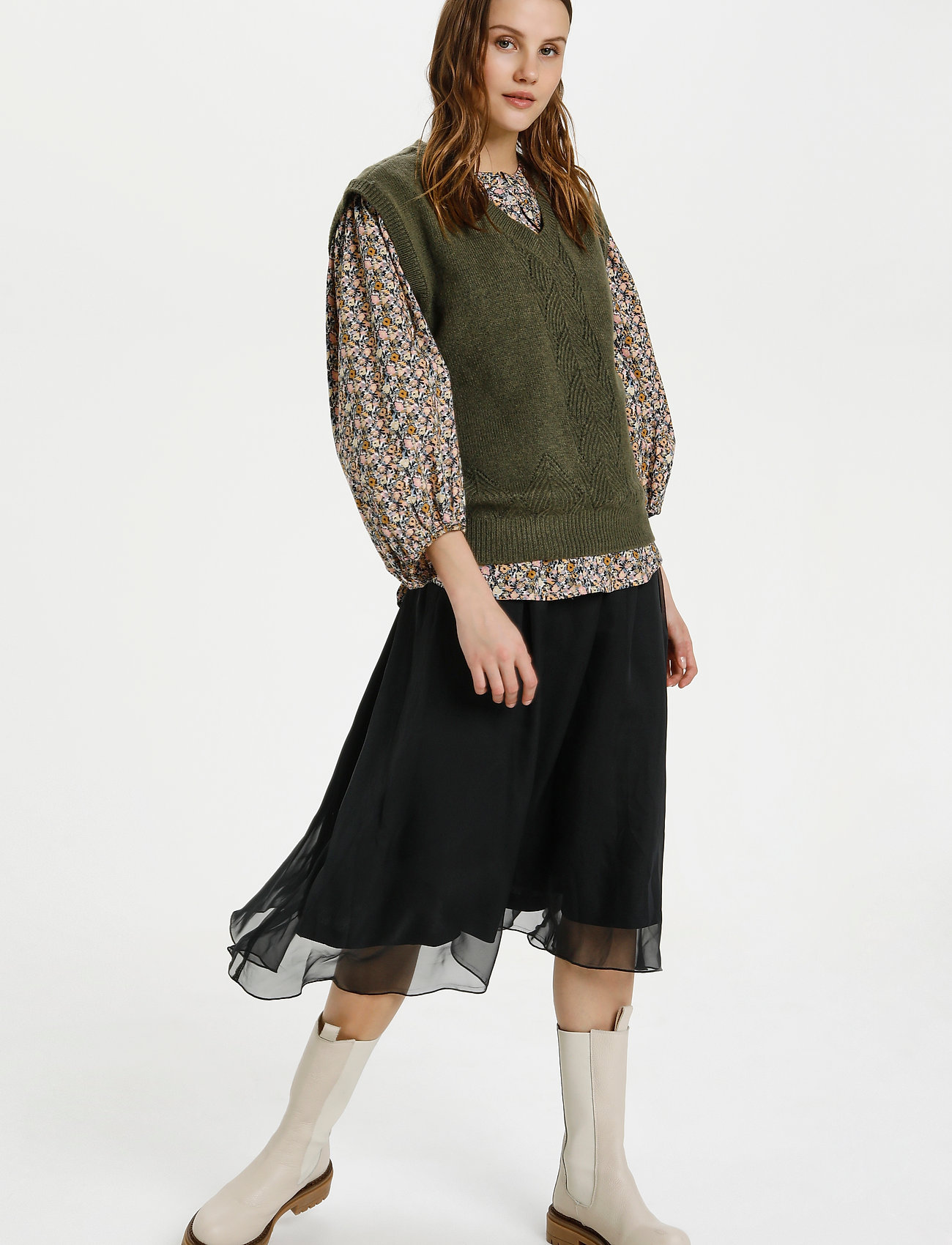 Saint Tropez - HelleSZ Vest - army green melange - 3