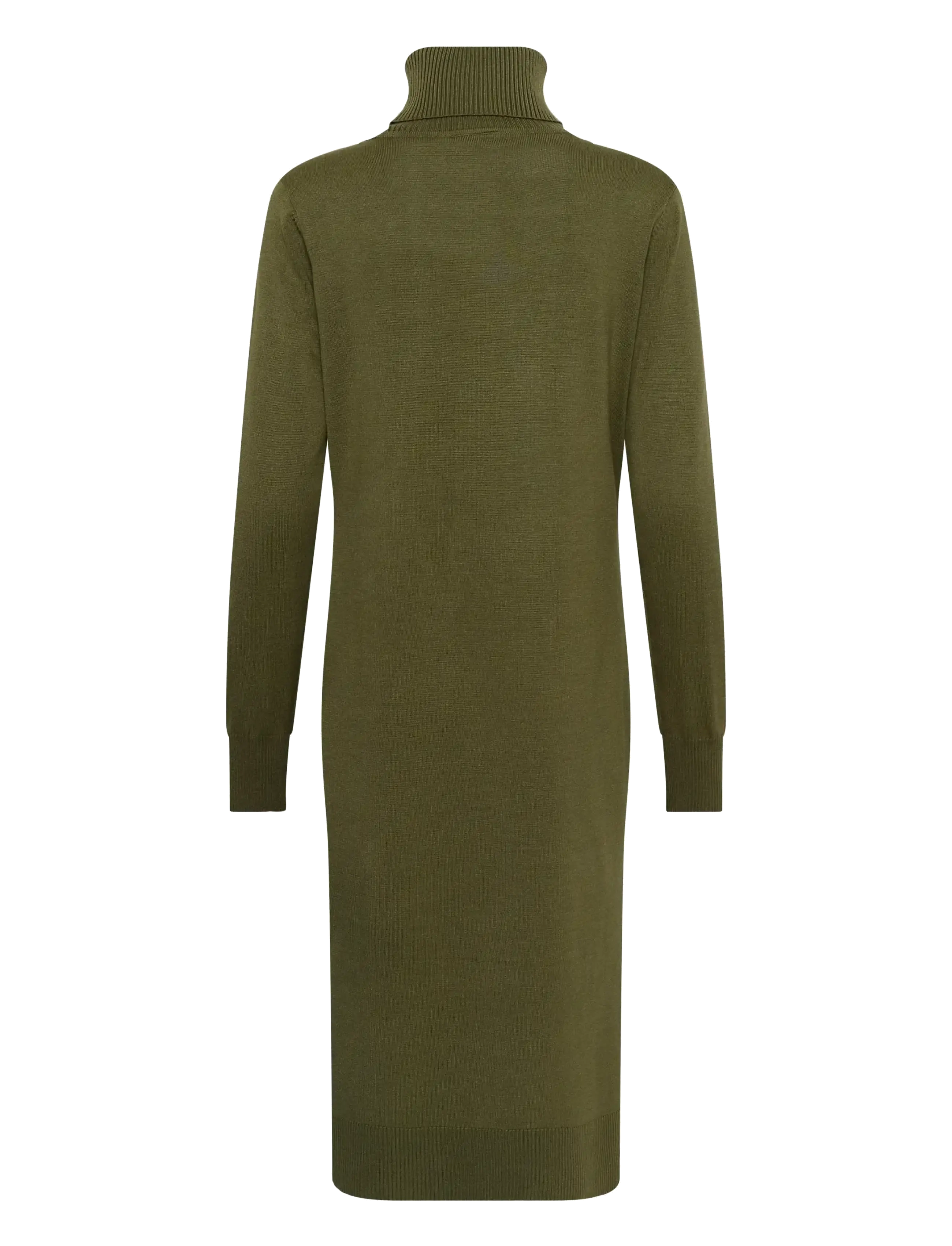 Saint Tropez - MilaSZ Roll Neck Long Dress - knitted dresses - four leaf clover melange - 2