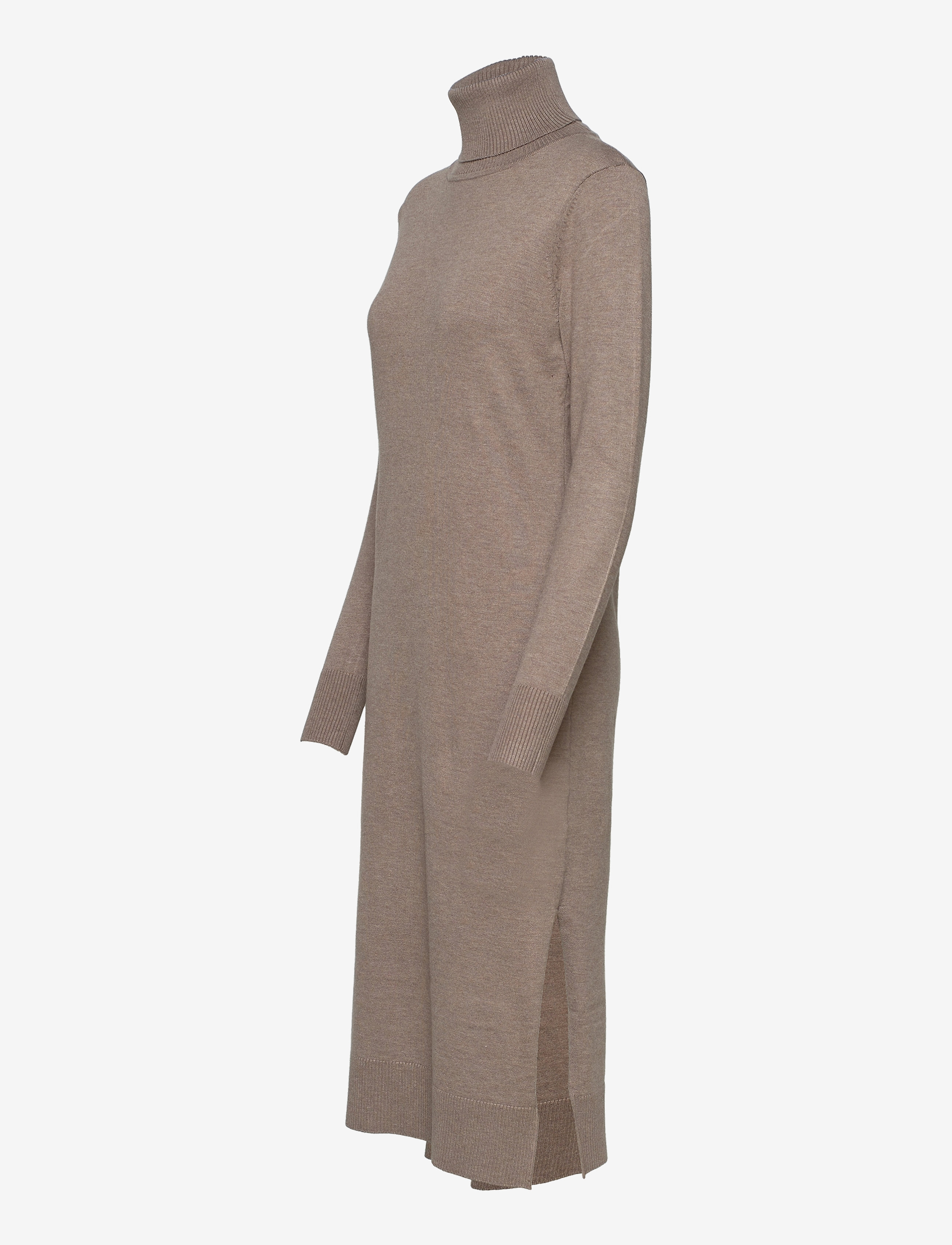 Saint Tropez - MilaSZ Roll Neck Long Dress - strikkjoler - atmos melange - 3