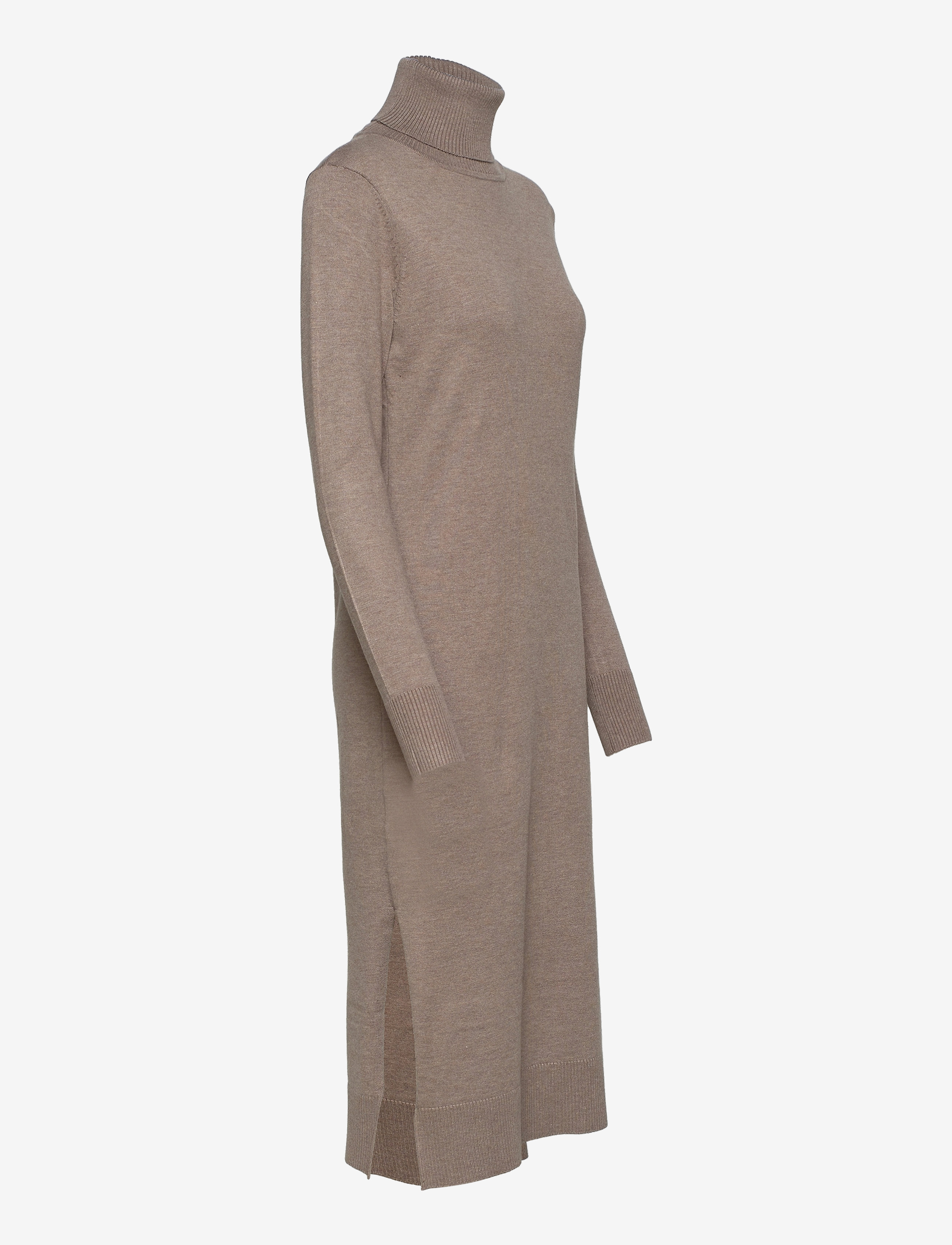 Saint Tropez - MilaSZ Roll Neck Long Dress - strikkjoler - atmos melange - 4