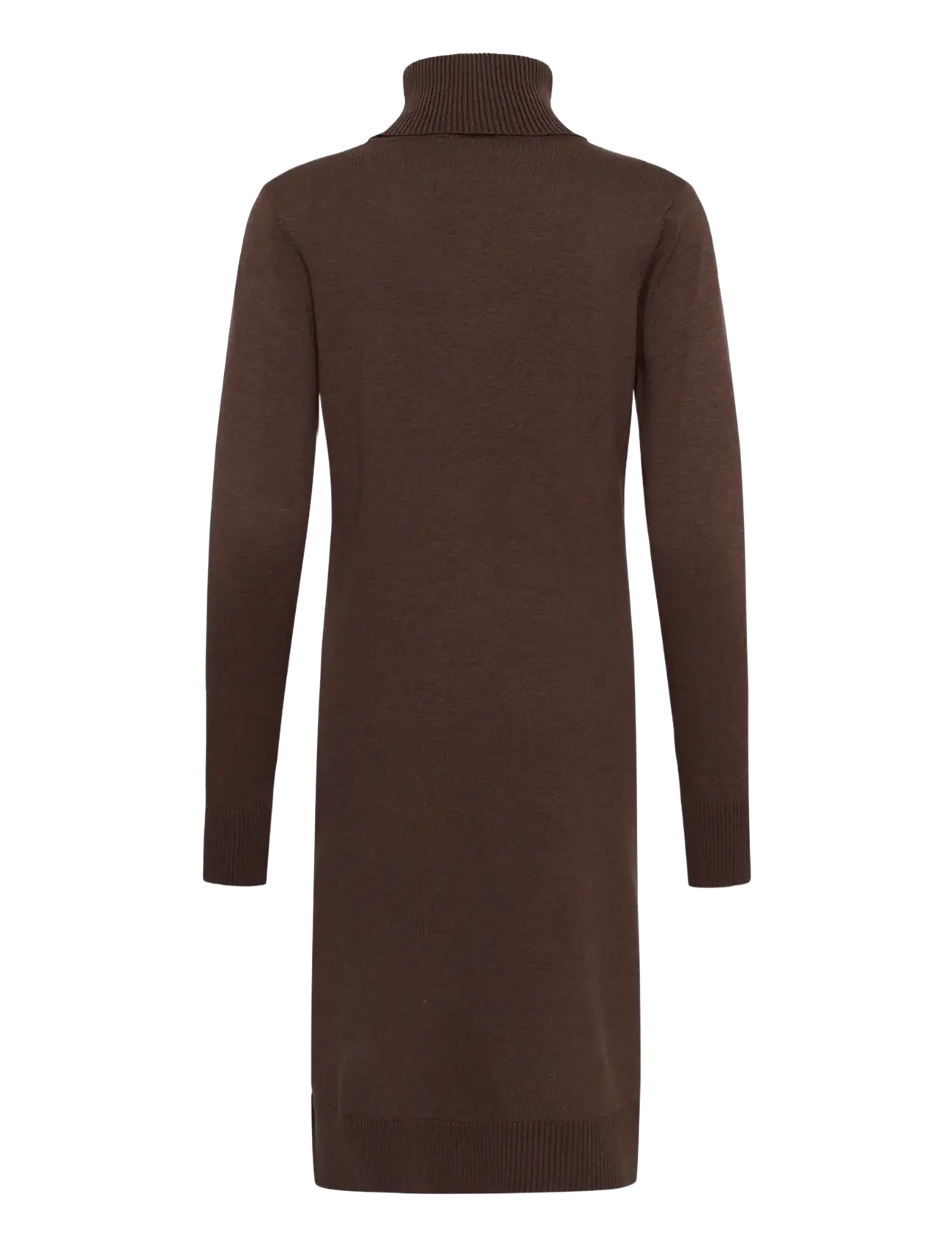 Saint Tropez - MilaSZ Roll Neck Long Dress - stickade klänningar - bracken melange - 2