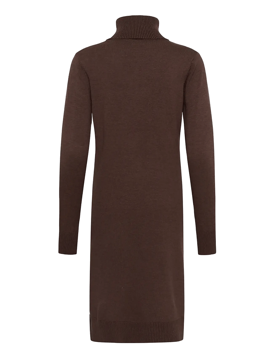 Saint Tropez - MilaSZ Roll Neck Long Dress - strickkleider - bracken melange - 2