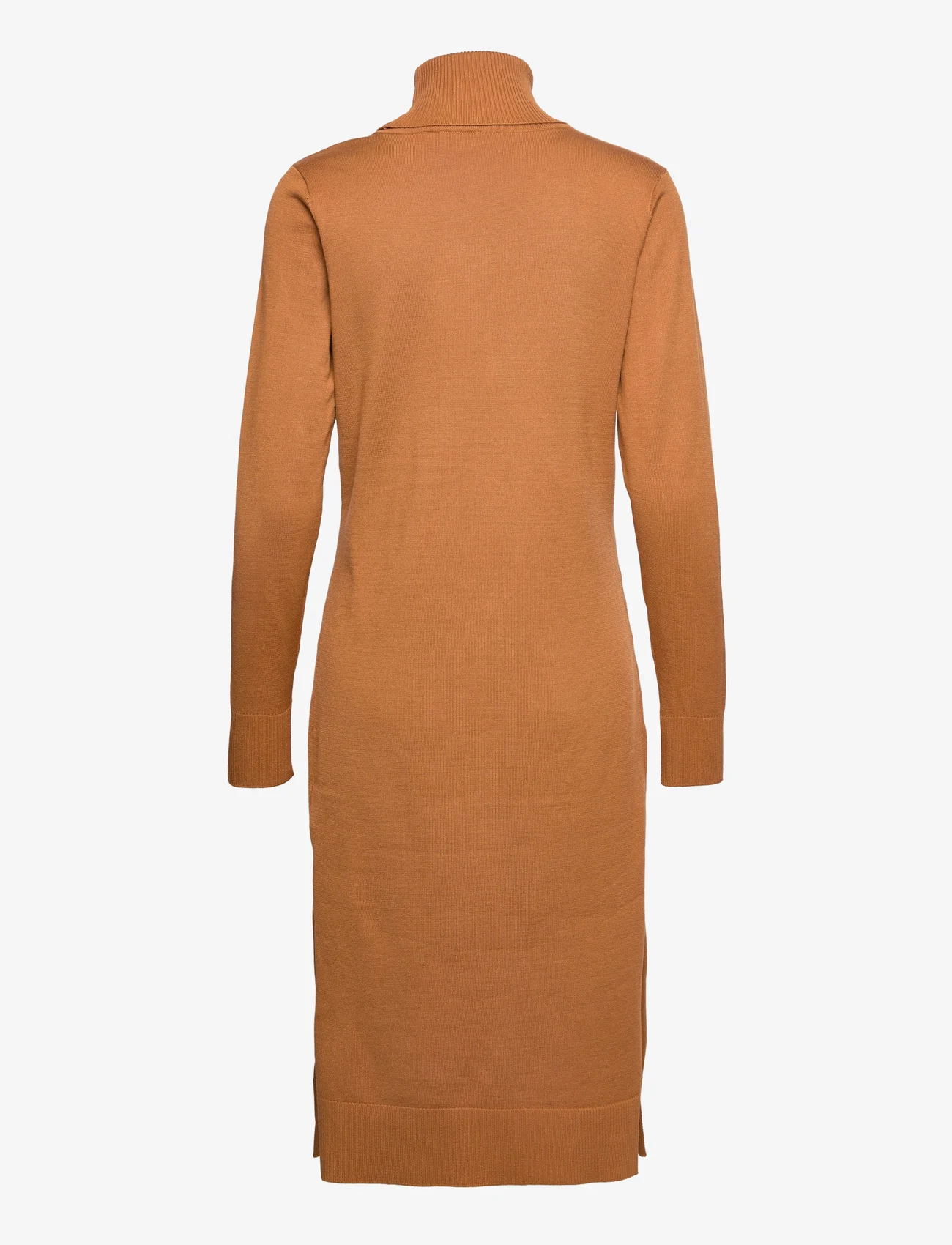 Saint Tropez - MilaSZ Roll Neck Long Dress - knitted dresses - cathay spice - 1