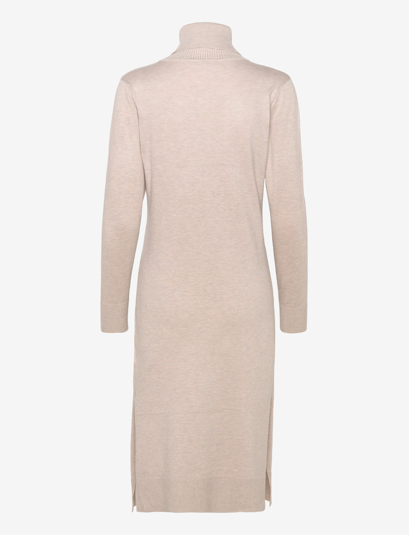 Saint Tropez - MilaSZ Roll Neck Long Dress - knitted dresses - gray morn melange - 2