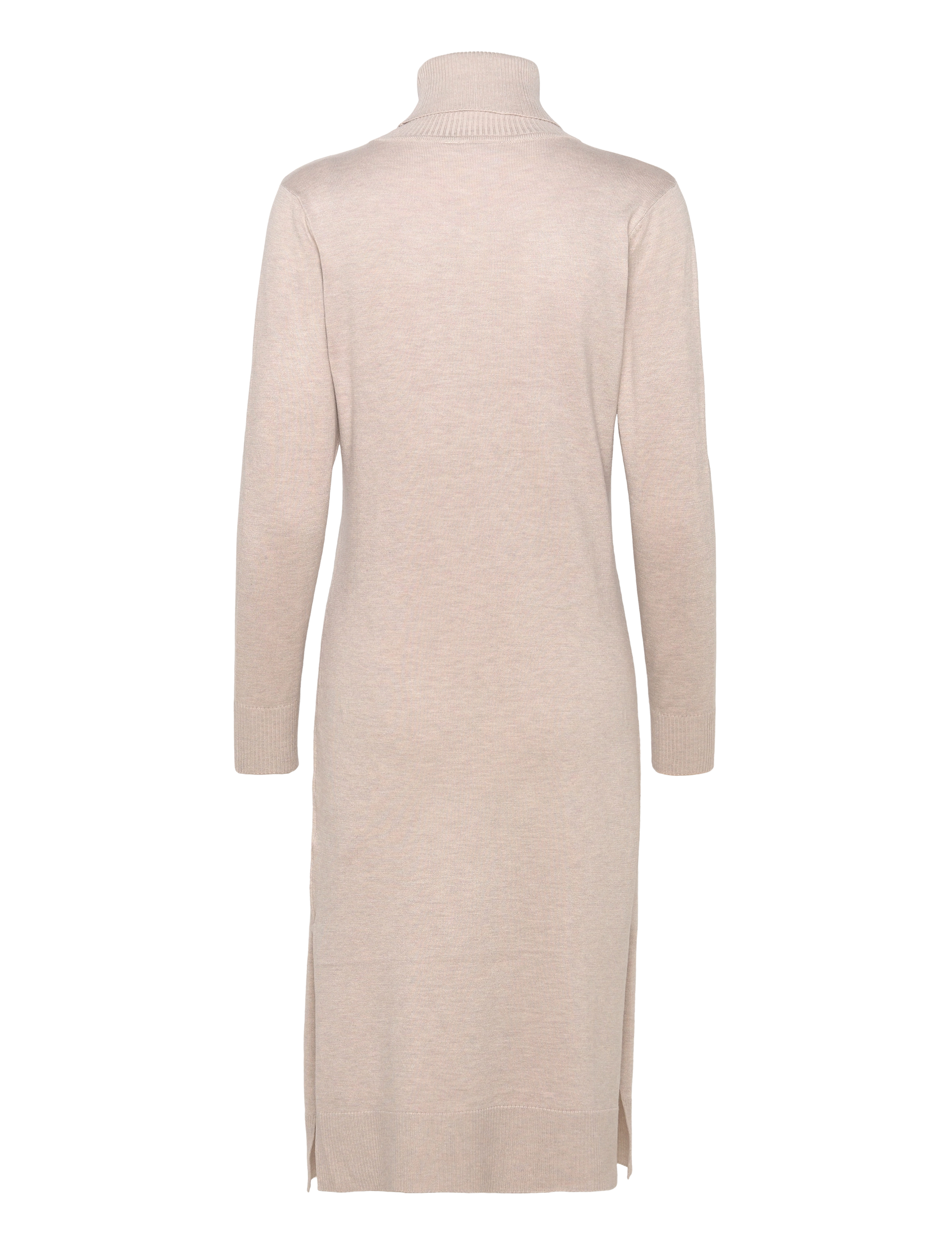 Saint Tropez - MilaSZ Roll Neck Long Dress - knitted dresses - gray morn melange - 2