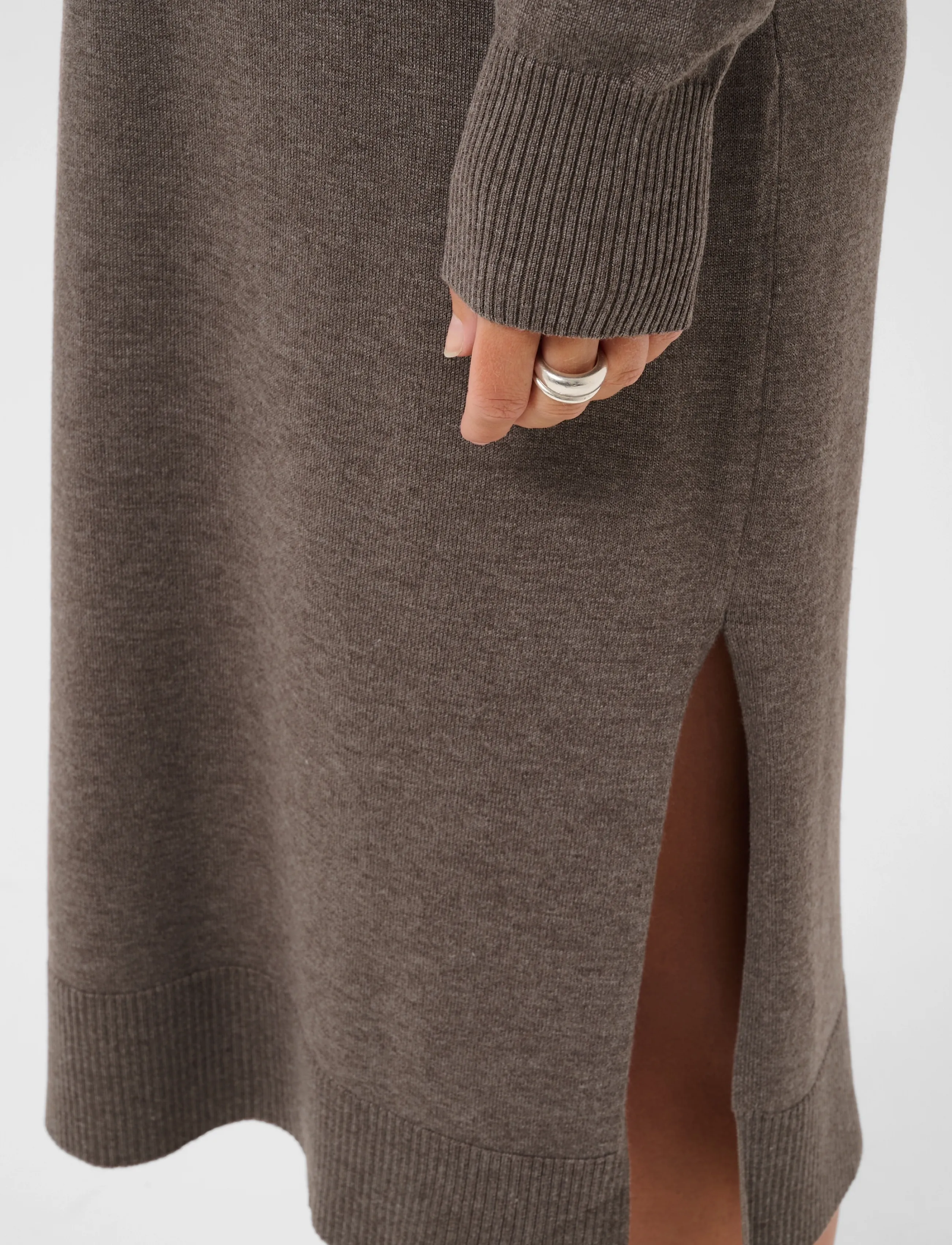 SAINT TROPEZ Milasz Roll Neck Long Dress stickade klänningar dam – bild 4