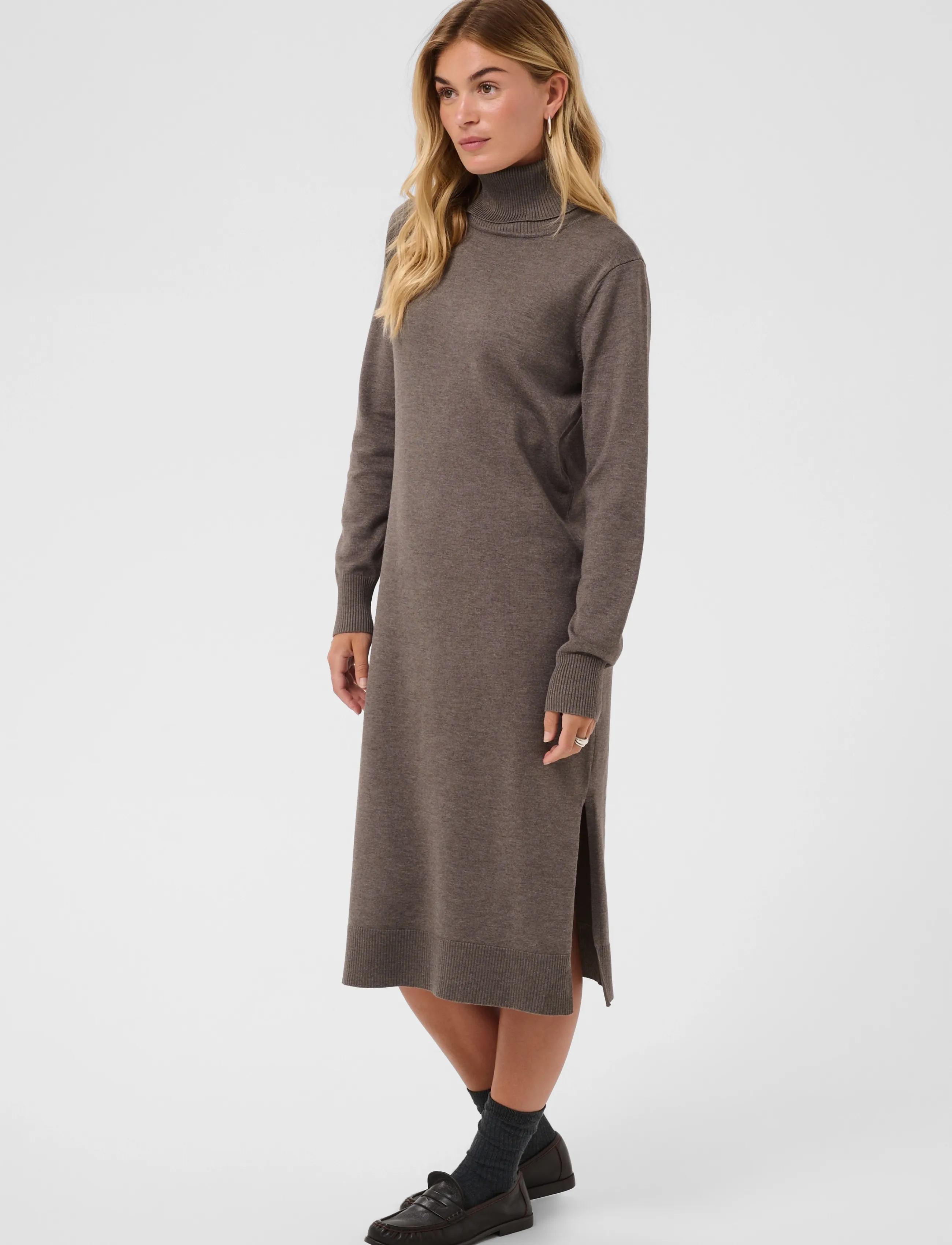 SAINT TROPEZ Milasz Roll Neck Long Dress stickade klänningar dam – bild 6