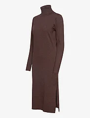 Saint Tropez - MilaSZ Roll Neck Long Dress - stickade klänningar - mink melange - 2