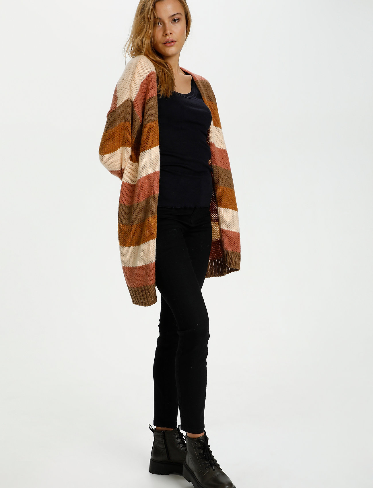 Saint Tropez - DuapaiaSZ Long Cardigan - brick dust - 3
