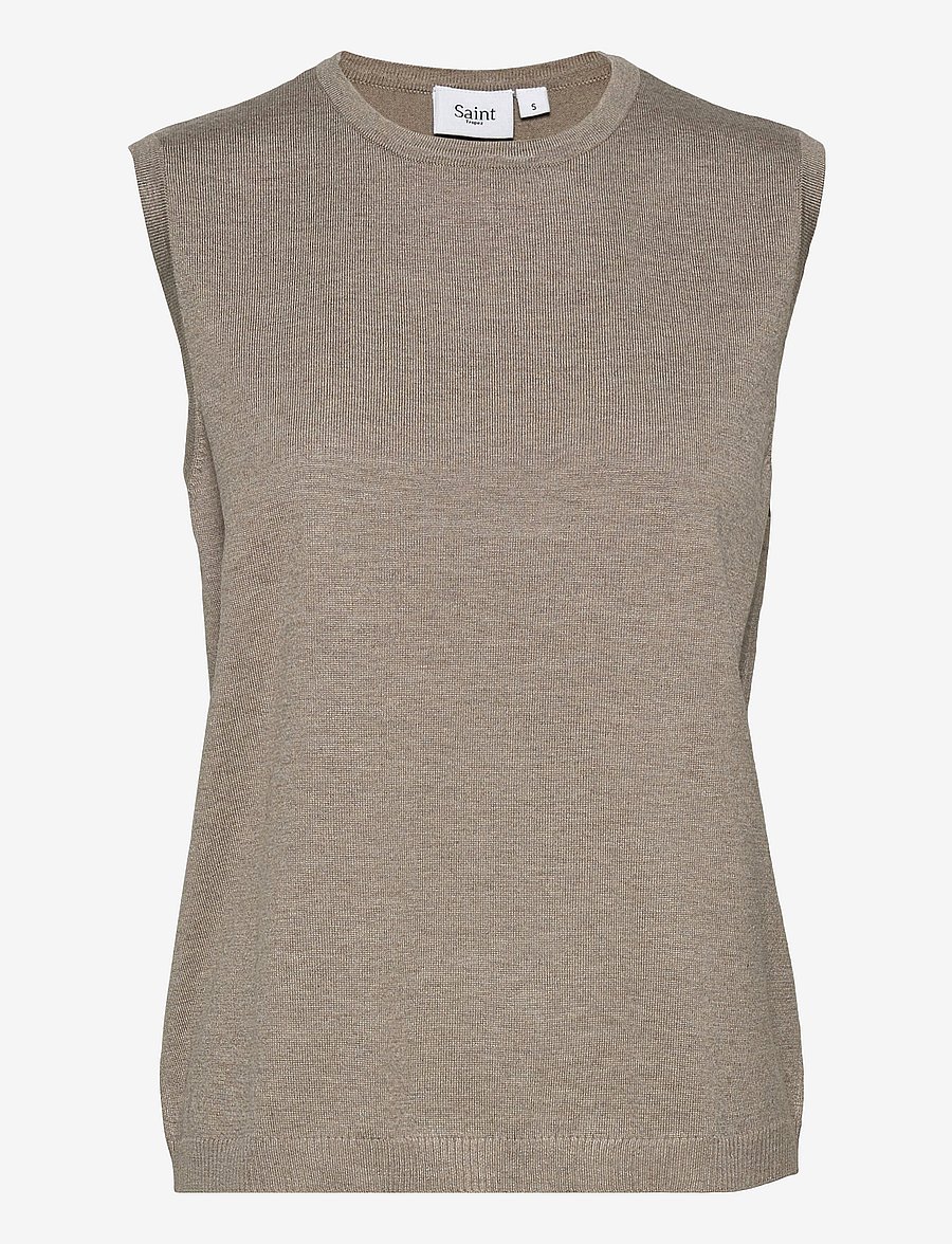 Saint Tropez - MilaSZ Vest - knitted vests - atmos melange - 1