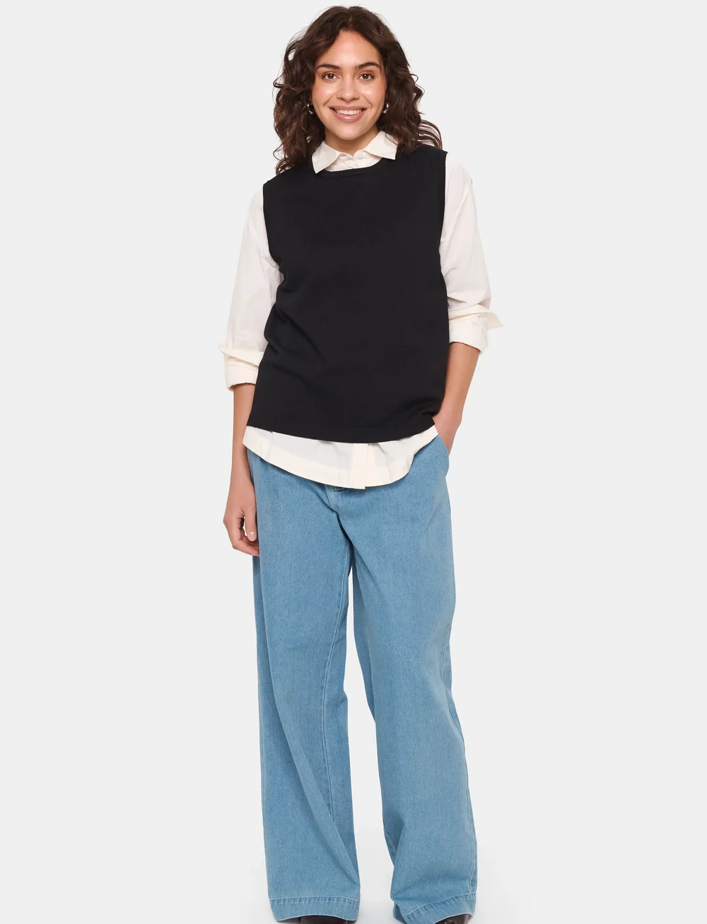 Saint Tropez - MilaSZ Vest - knitted vests - black - 3