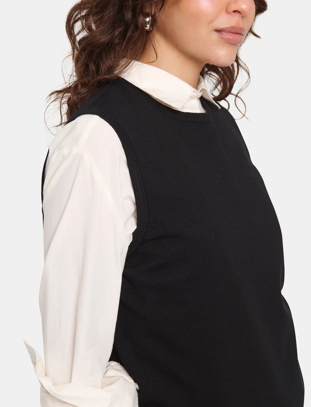 Saint Tropez - MilaSZ Vest - knitted vests - black - 5