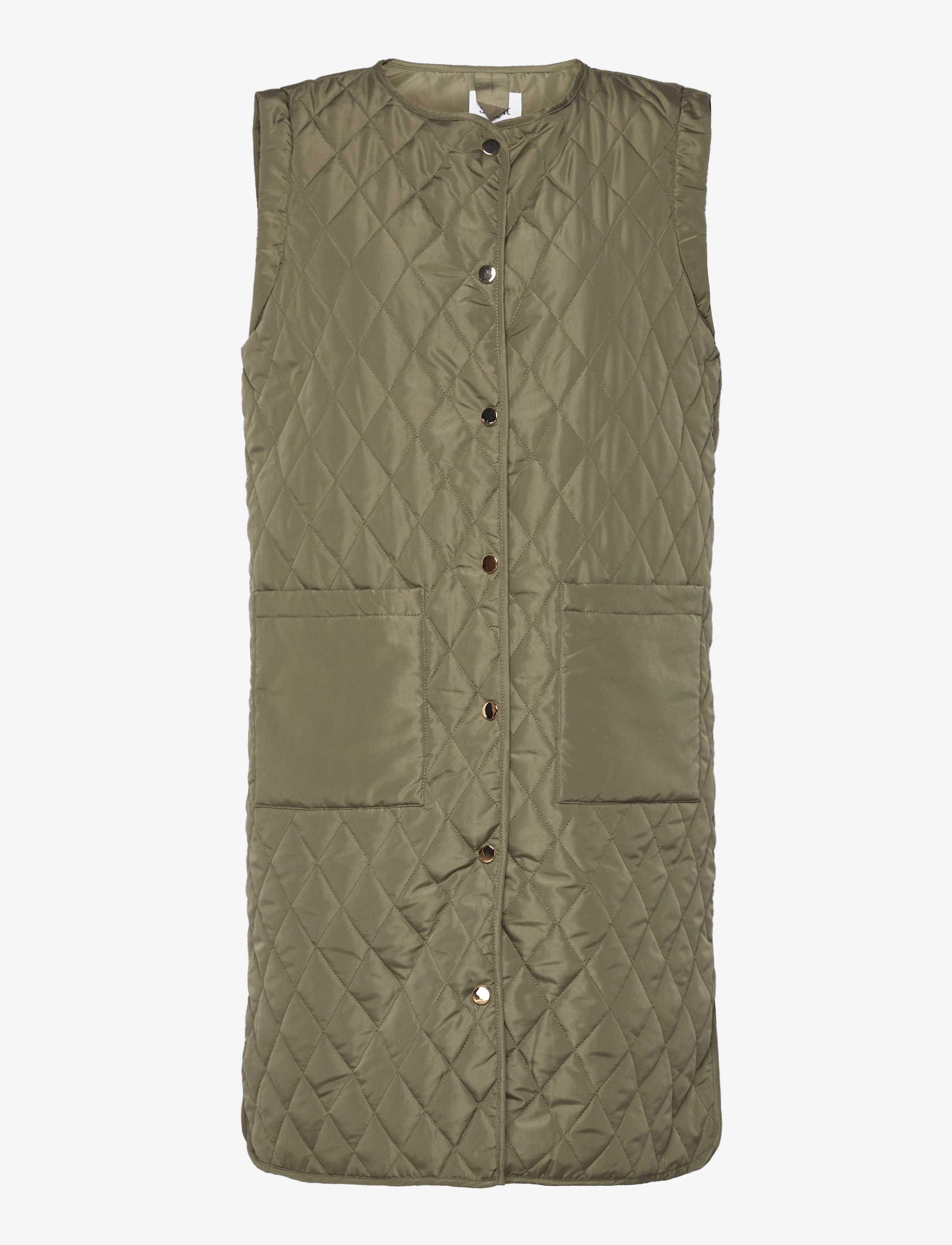 Saint Tropez KristaSZ Vest - Vatterede veste - MUSK / green