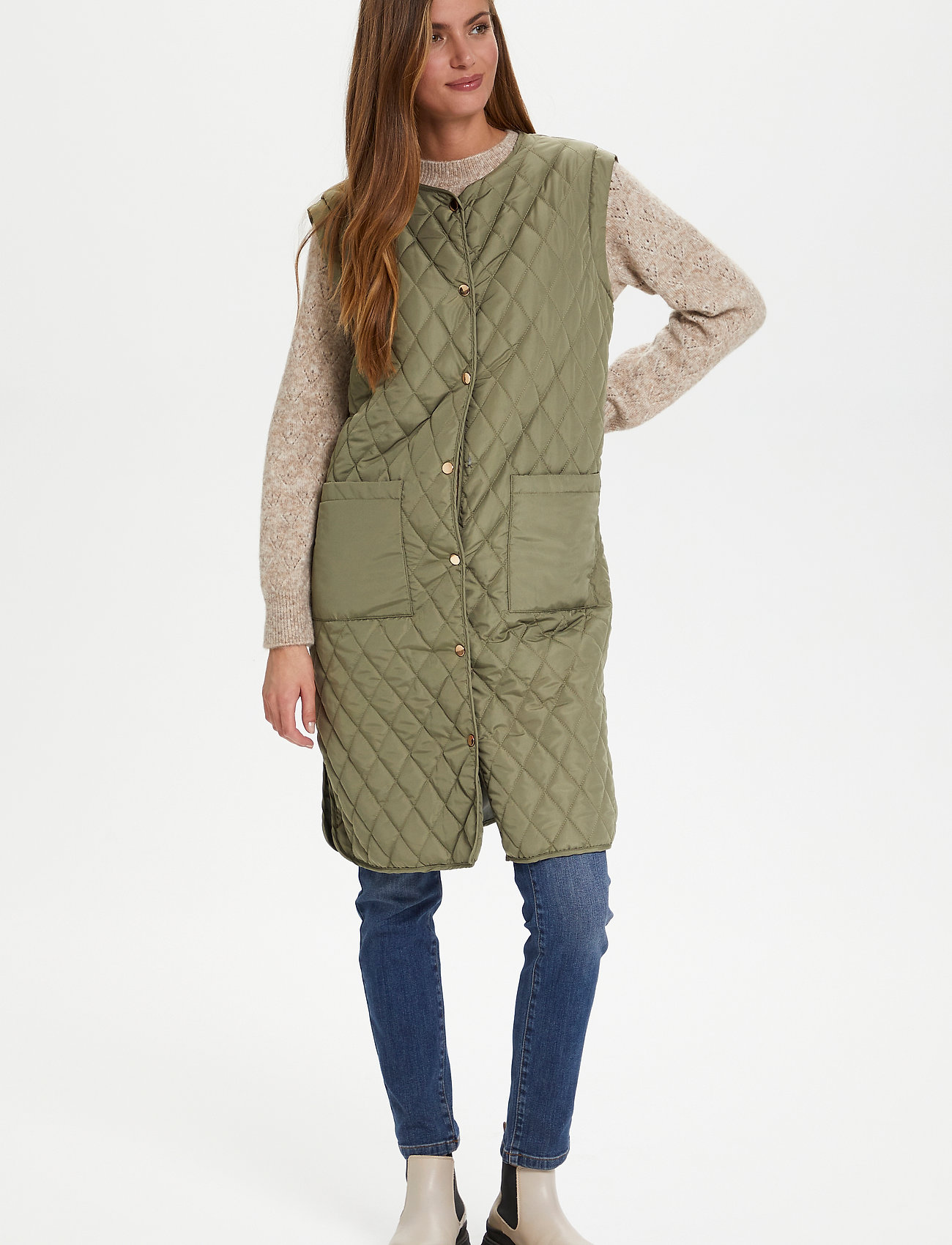 Saint Tropez - KristaSZ Vest - overtøj - musk - 3