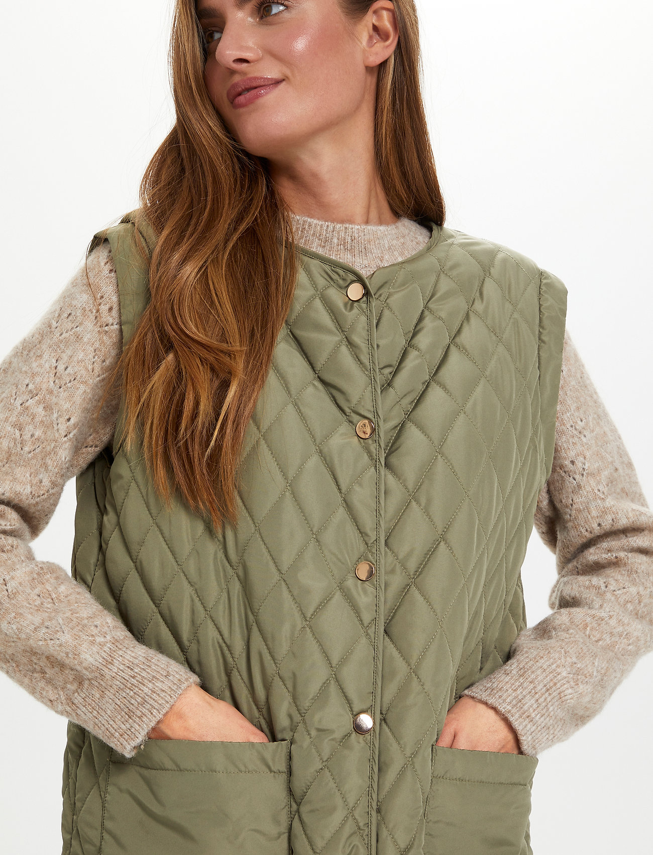 Saint Tropez - KristaSZ Vest - overtøj - musk - 5
