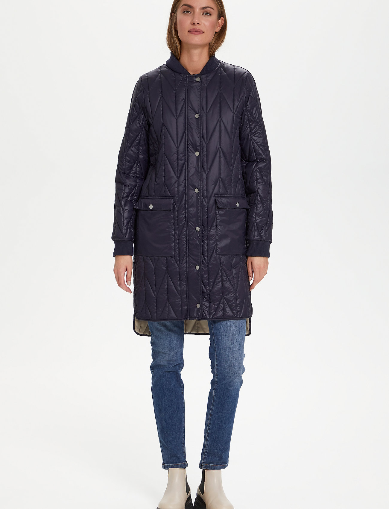 Saint Tropez - KingaSZ Long Jacket - overtøj - blue deep - 5