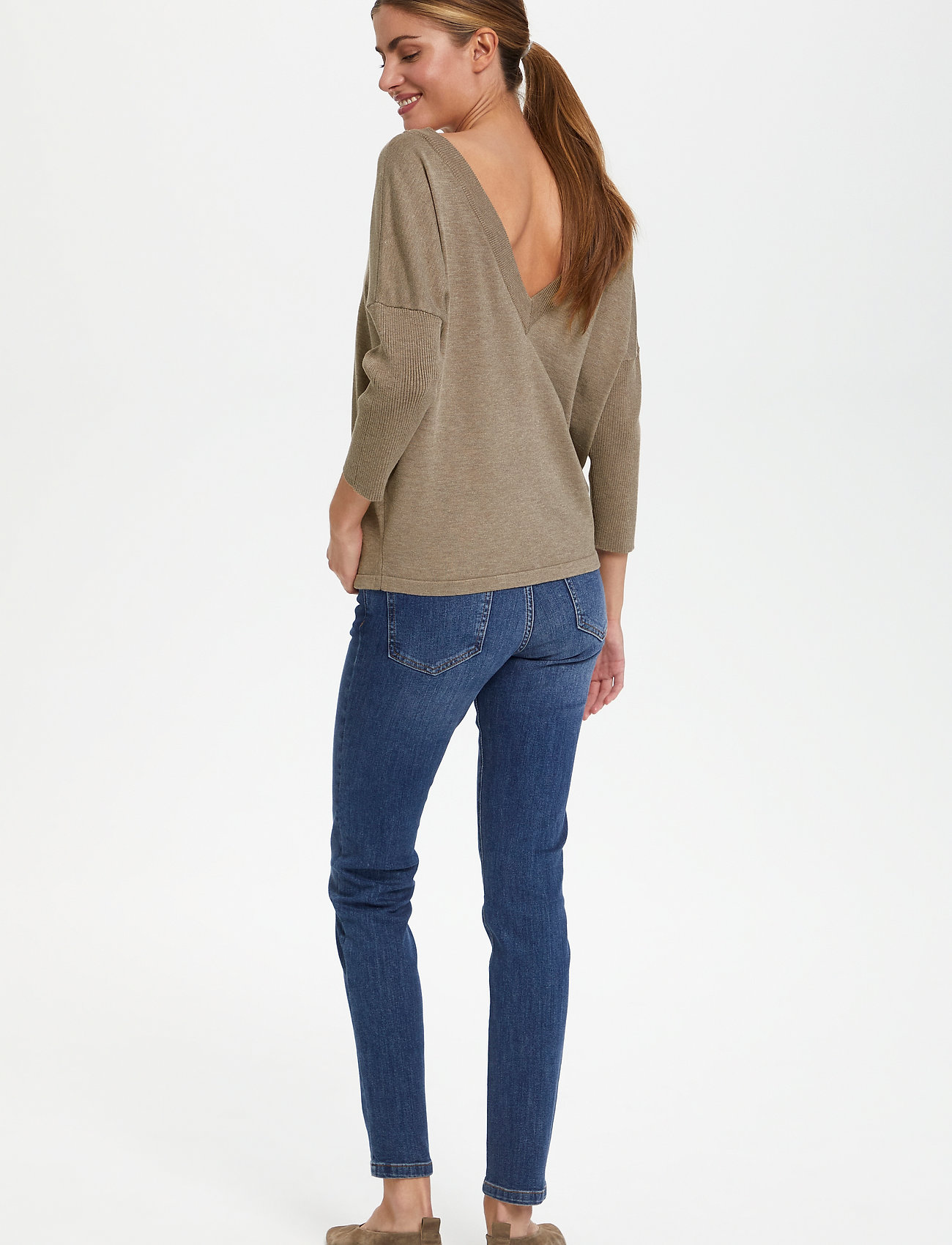 Saint Tropez - KilaSZ V-Neck Pullover - atmos melange - 4