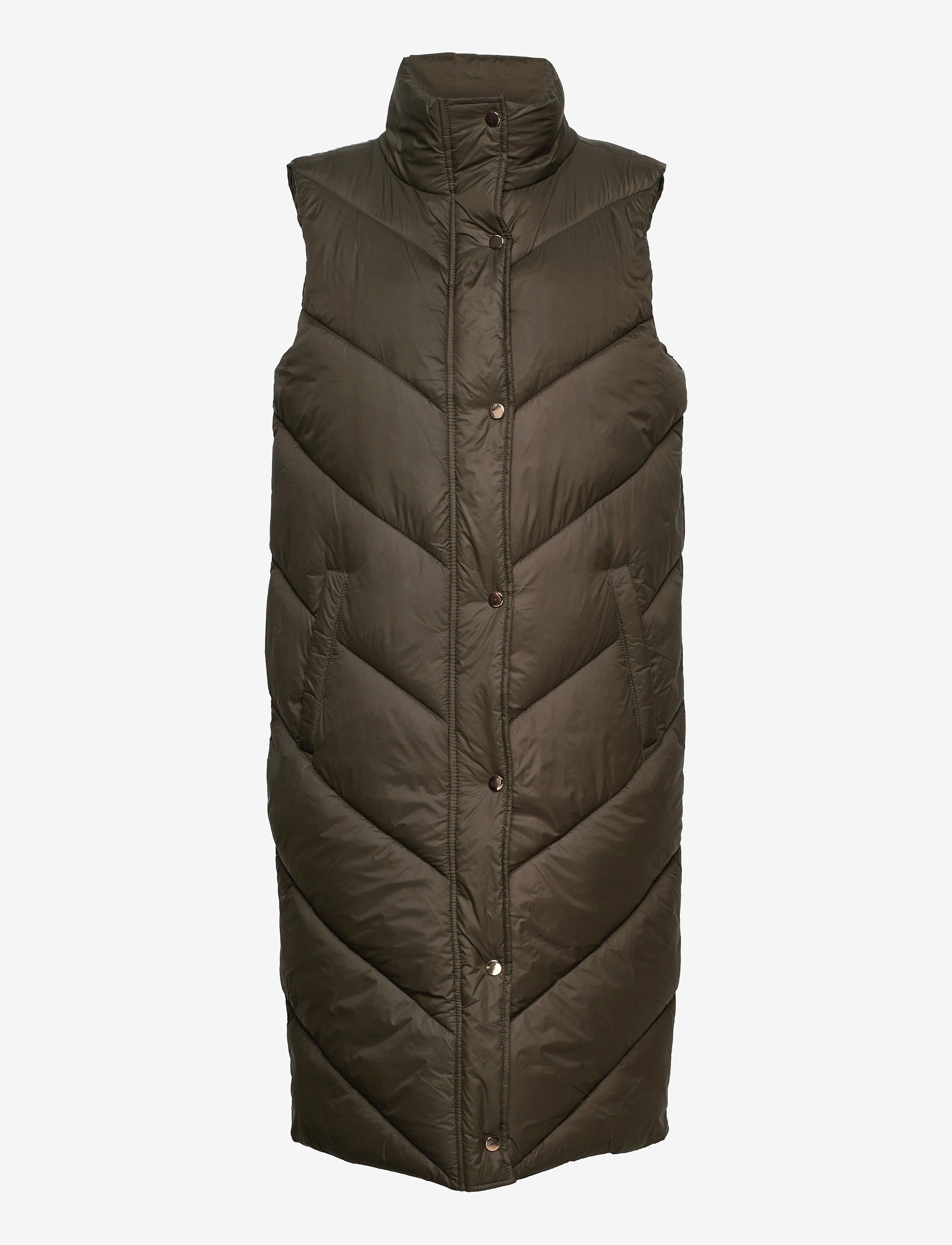 Saint Tropez HayliSZ Long Vest - Kleidung - ARMY GREEN / khaki/green