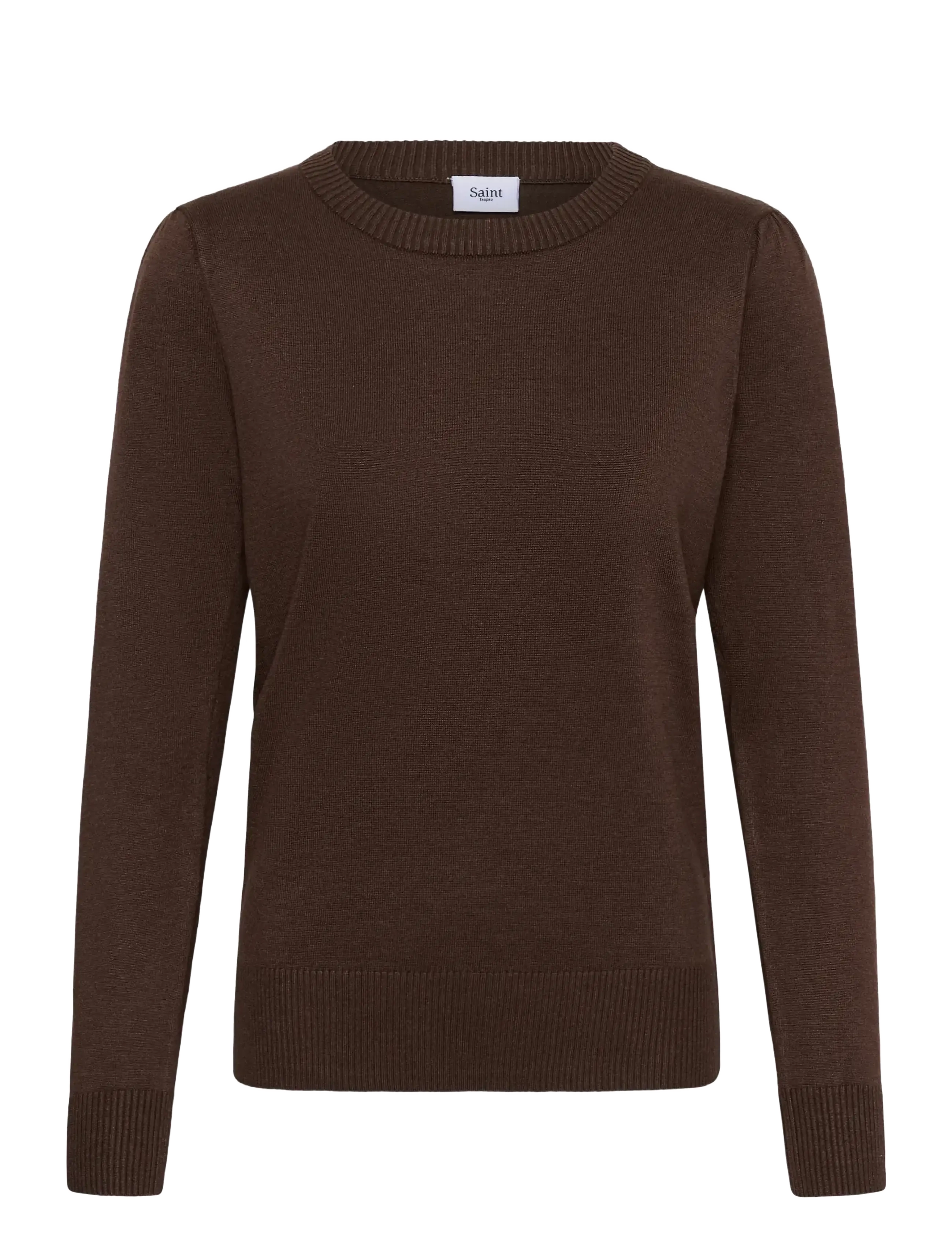 Saint Tropez MilaSZ Pullover - Clothing - BRACKEN MELANGE / brown
