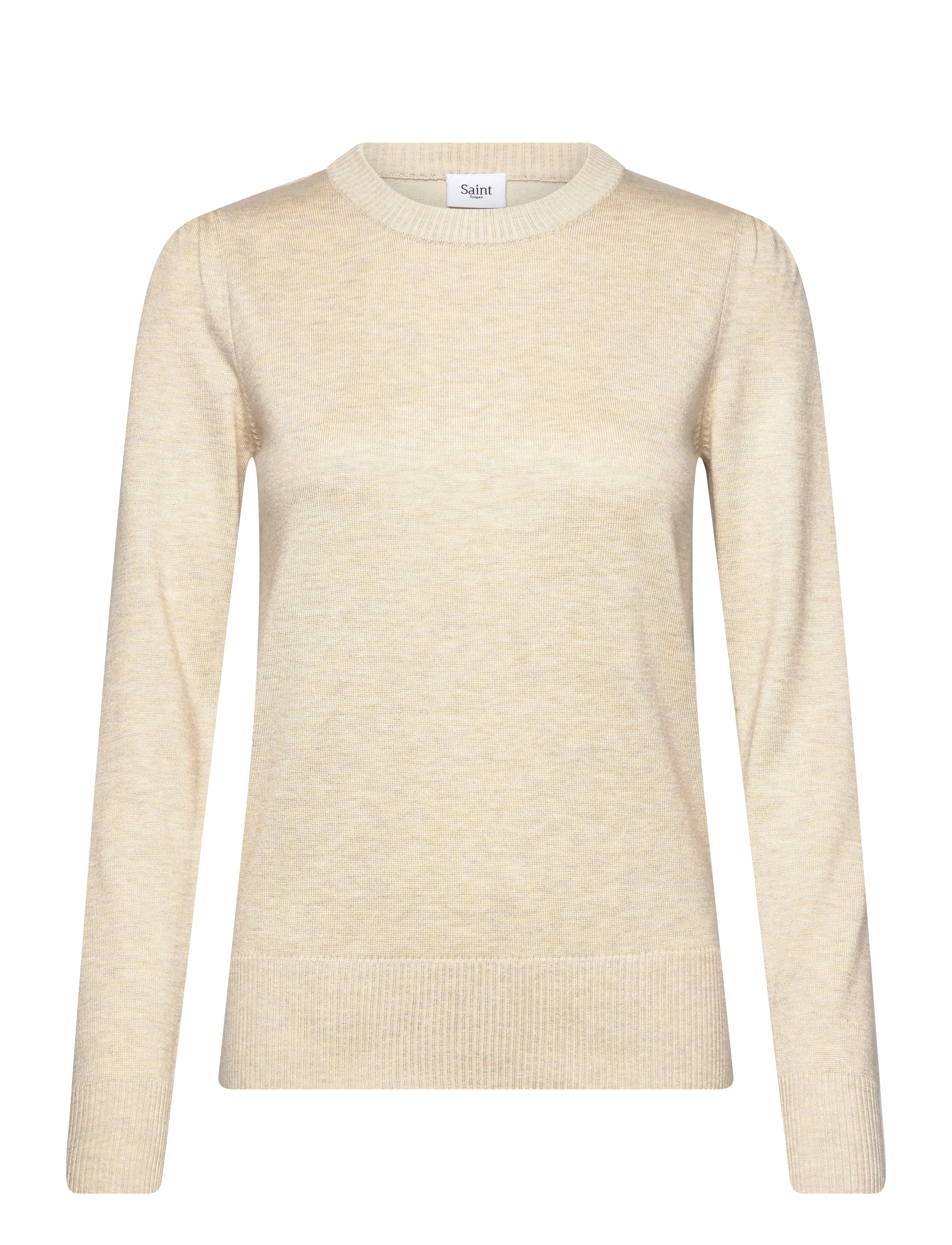 Saint Tropez MilaSZ Pullover - Kleidung - JOJOBA MELANGE / cream
