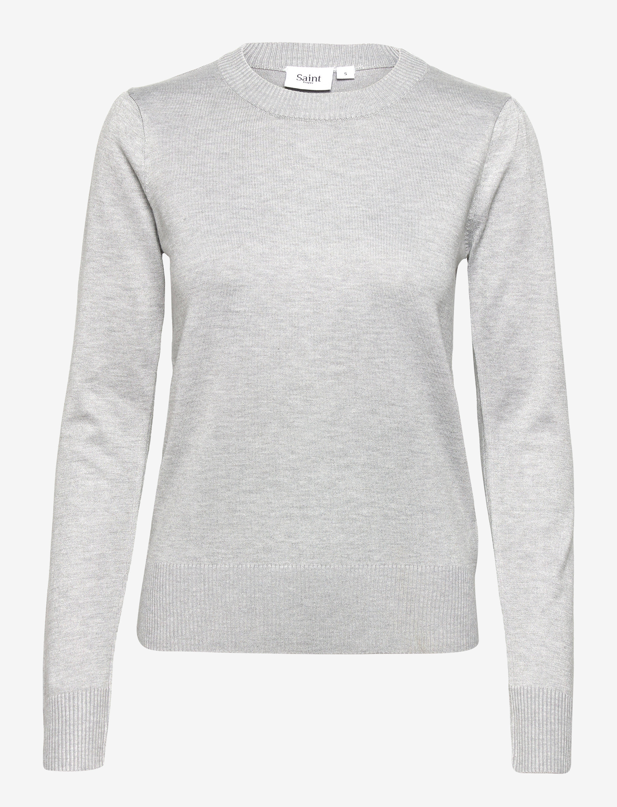 Saint Tropez MilaSZ Pullover - Kleidung - PEARL GREY MEL / grey