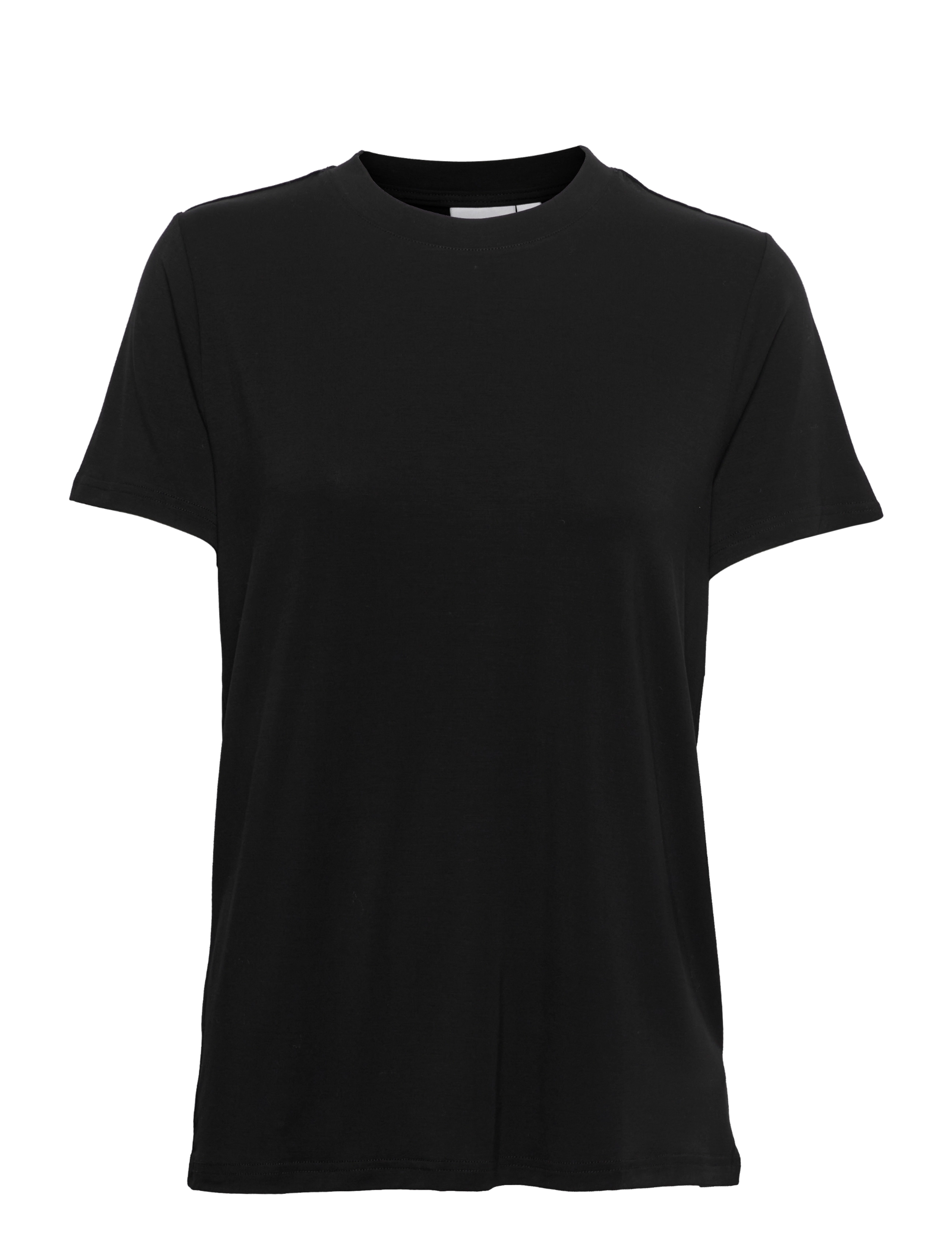 Saint Tropez AdeliaSZ Regular T-Shirt - T-shirts & tops - BLACK / black