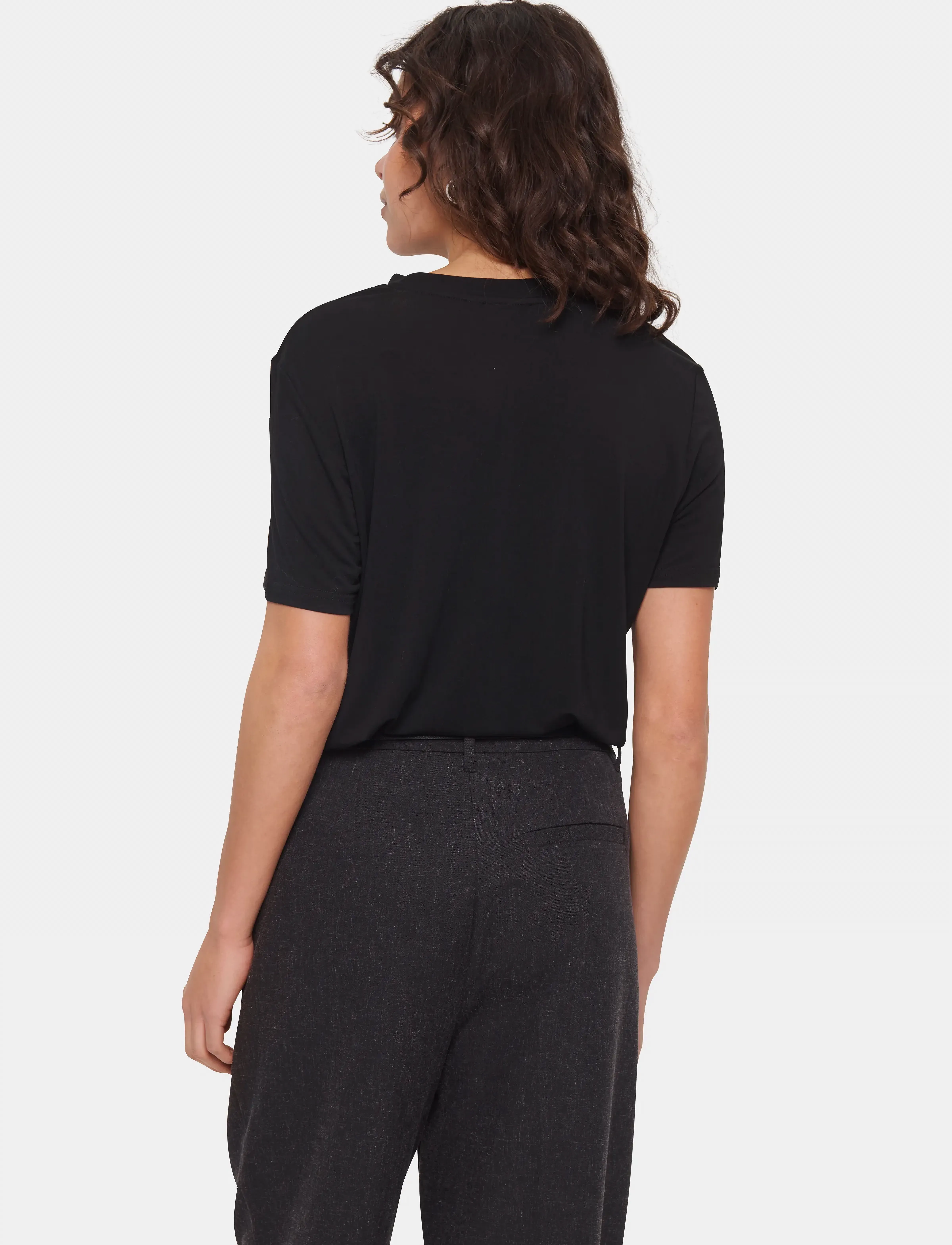 Saint Tropez - AdeliaSZ Regular T-Shirt - t-shirts - black - 4