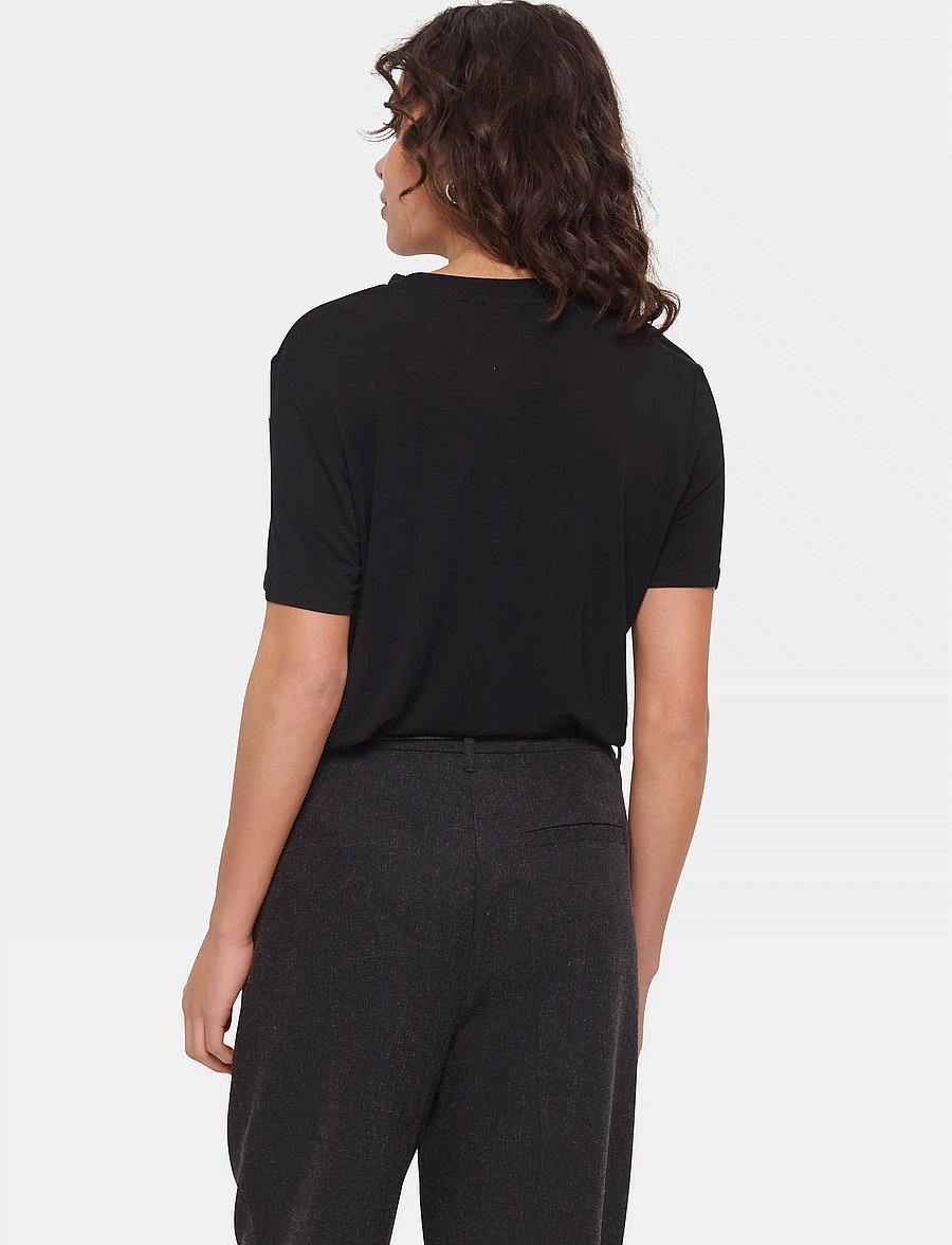 Saint Tropez - AdeliaSZ Regular T-Shirt - t-shirty - black - 4