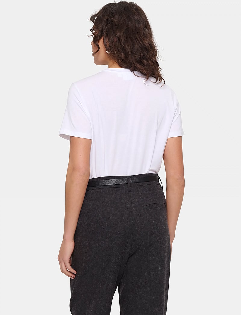 Saint Tropez - AdeliaSZ Regular T-Shirt - marškinėliai - bright white - 4