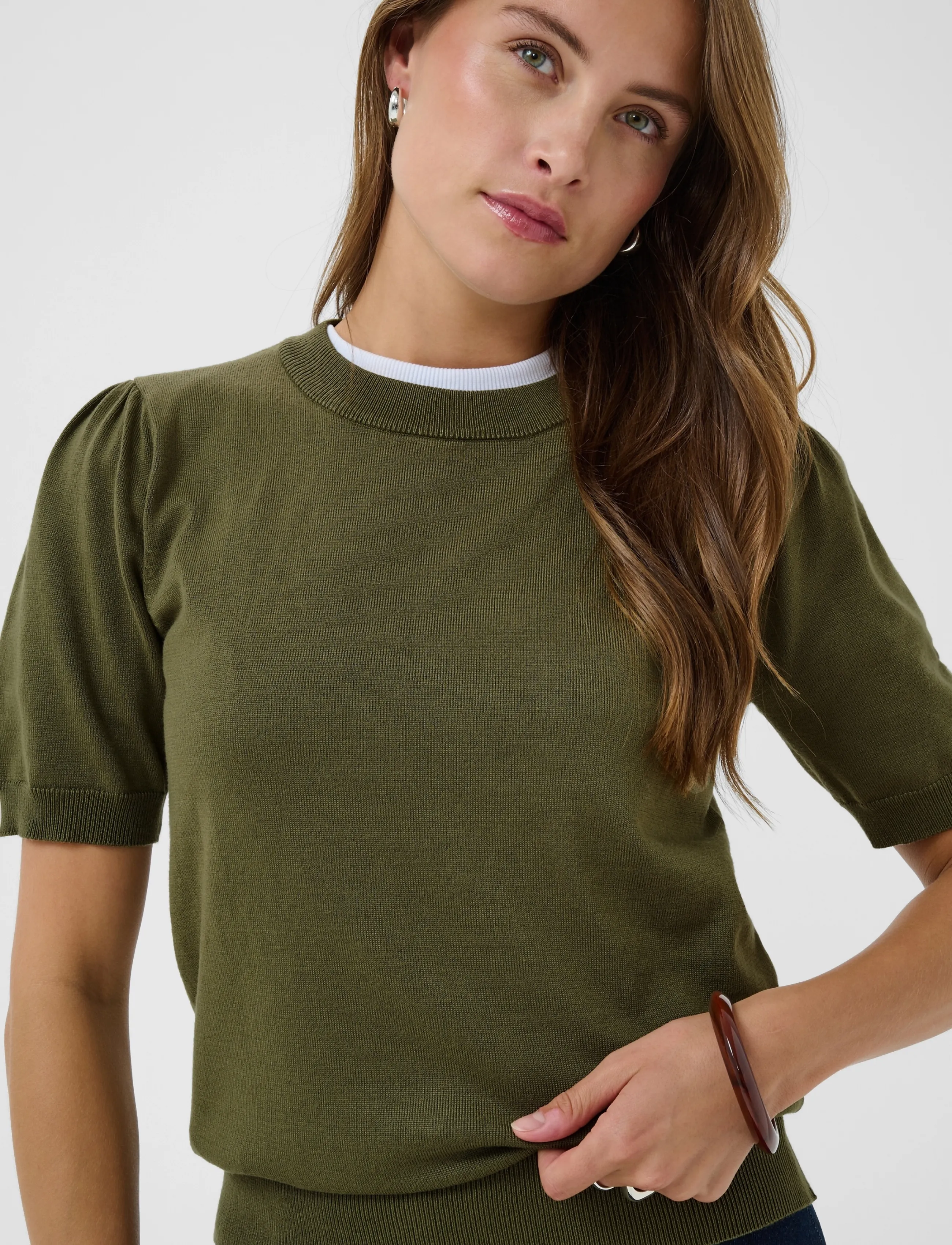 Saint Tropez - MilaSZ SS Pullover - jumpers - four leaf clover melange - 5