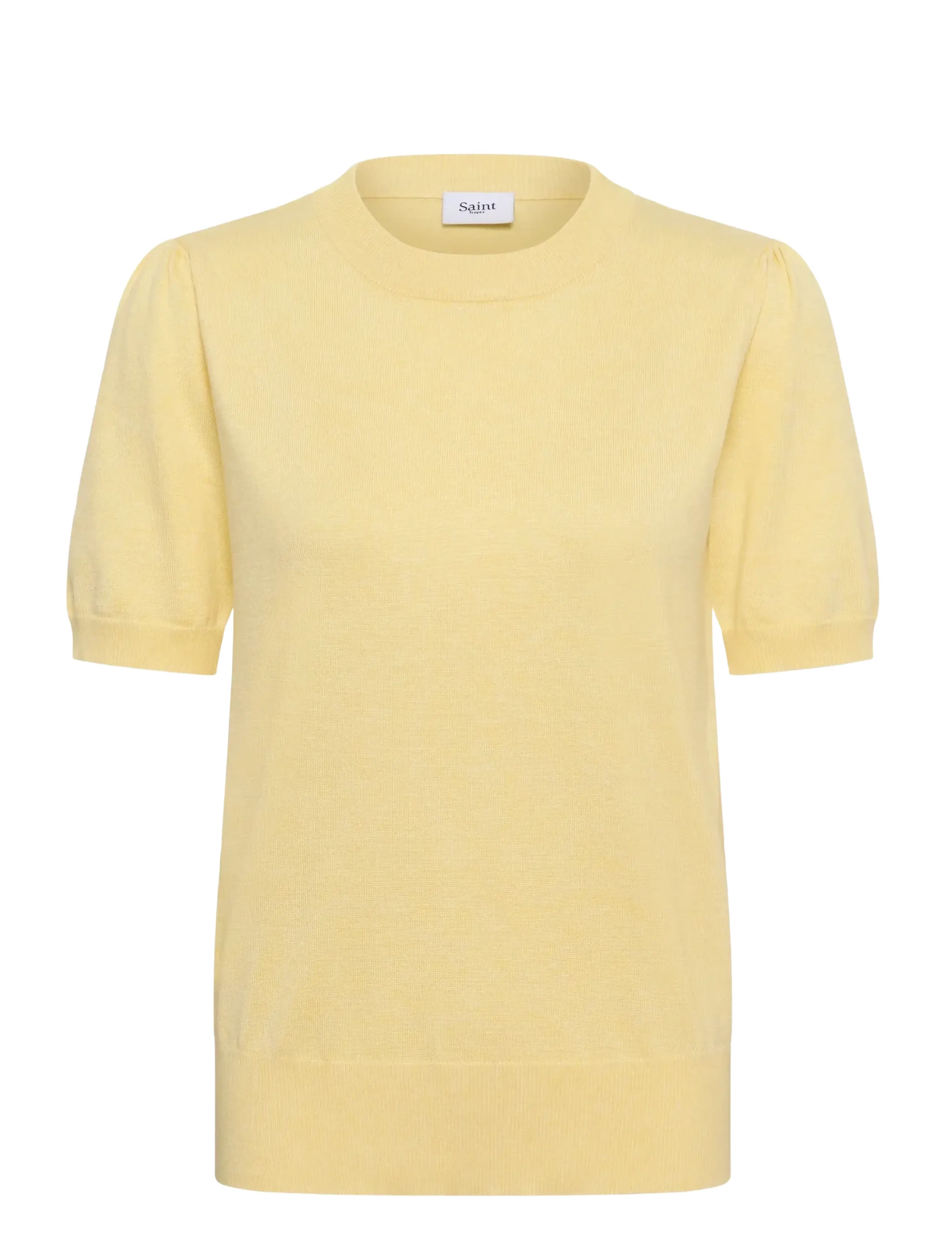 Saint Tropez MilaSZ SS Pullover - Strik - PINEAPPLE SLICE MELANGE / yellow