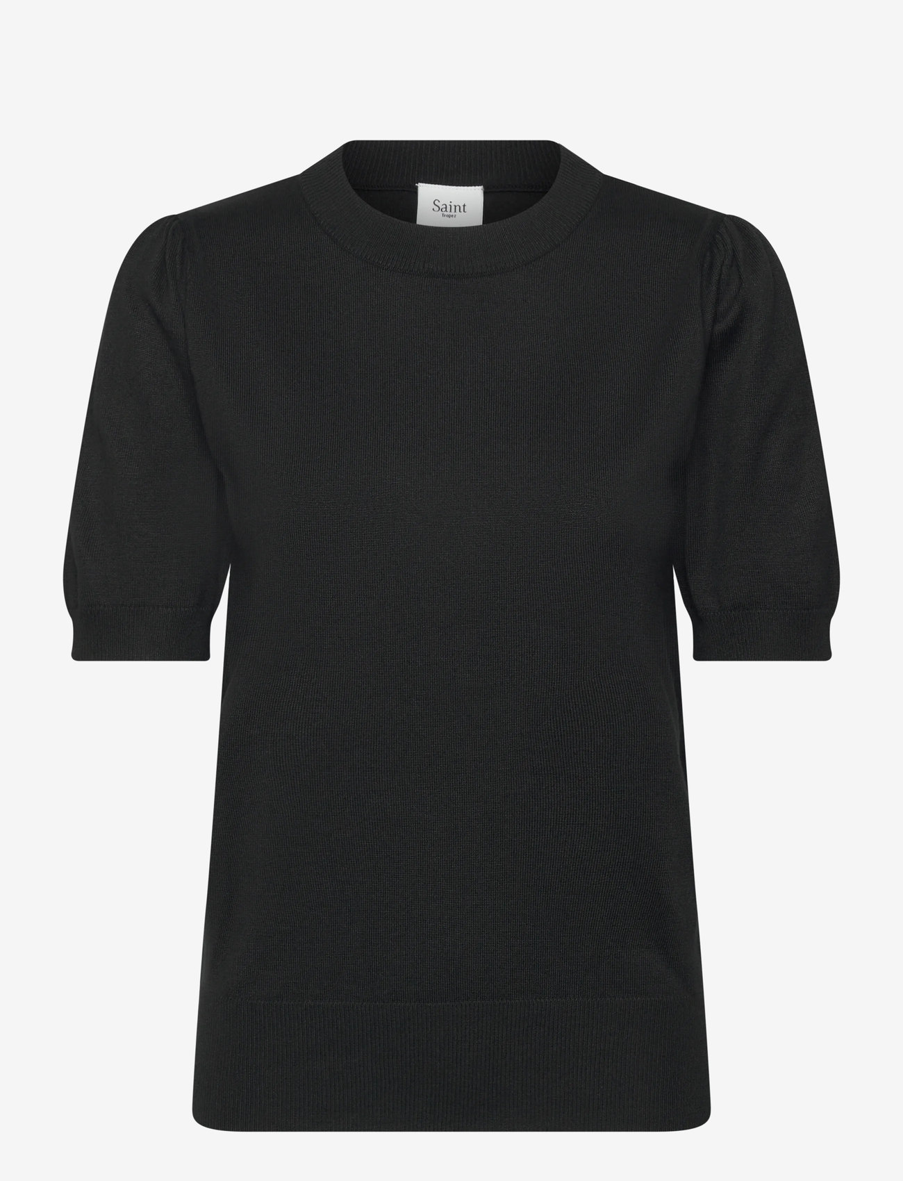 Saint Tropez - MilaSZ SS Pullover - stickade tröjor - black - 0