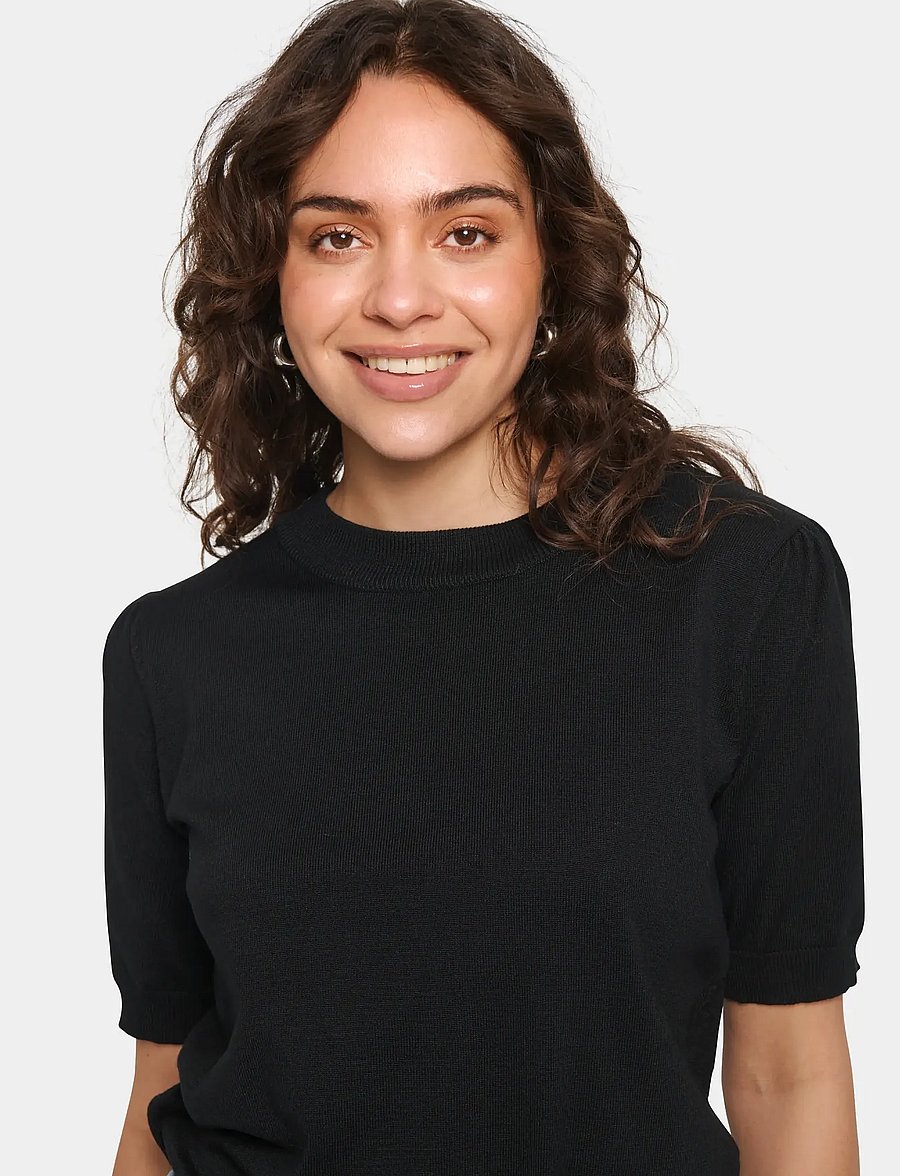 Saint Tropez - MilaSZ SS Pullover - pullover - black - 5