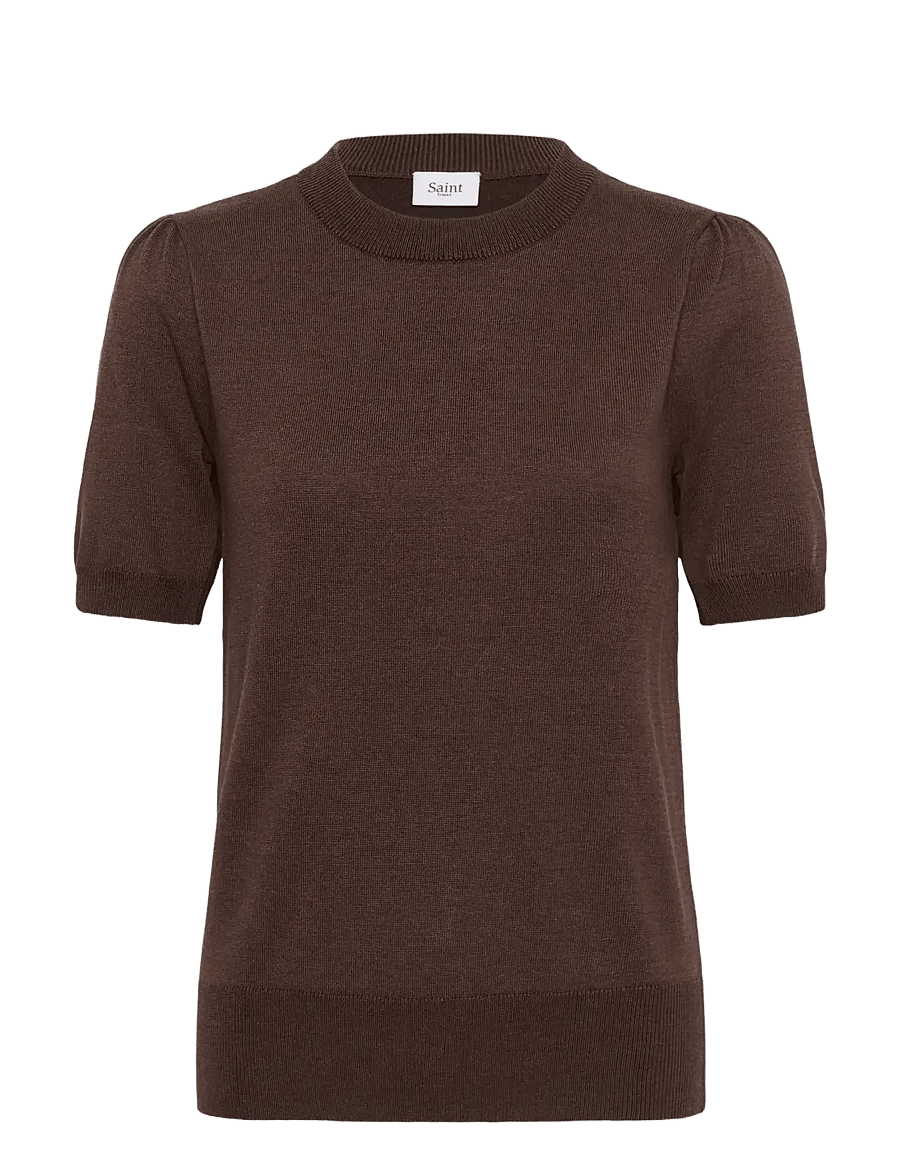 Saint Tropez - MilaSZ SS Pullover - striktrøjer - bracken melange - 1