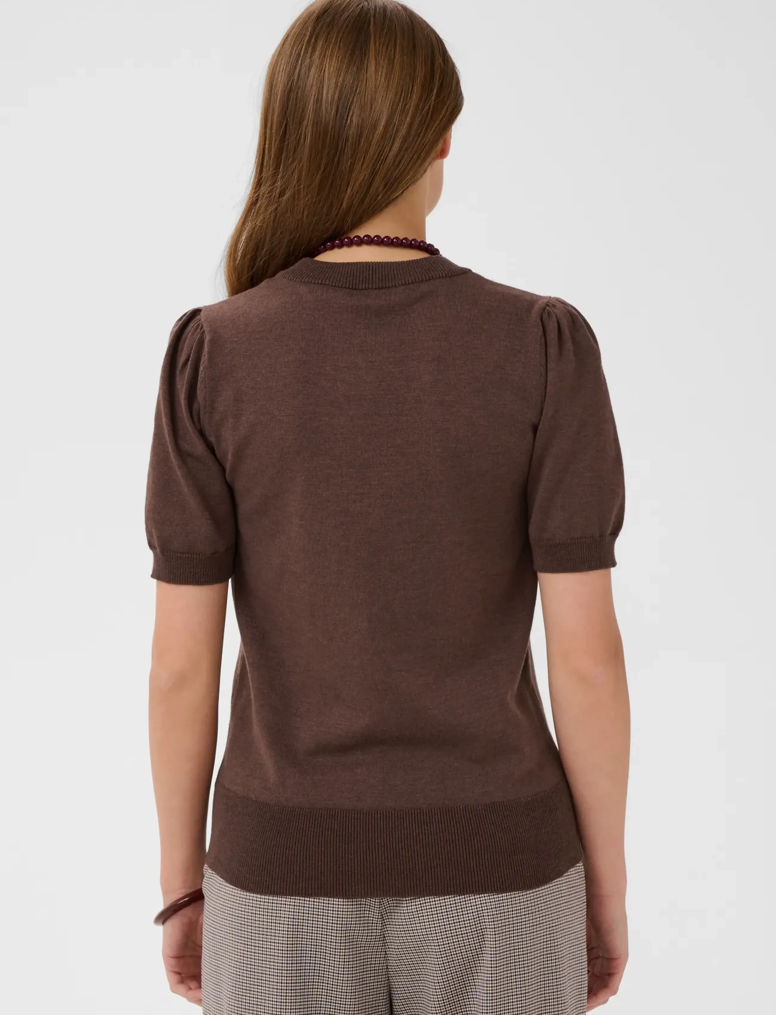 Saint Tropez - MilaSZ SS Pullover - stickade tröjor - bracken melange - 4