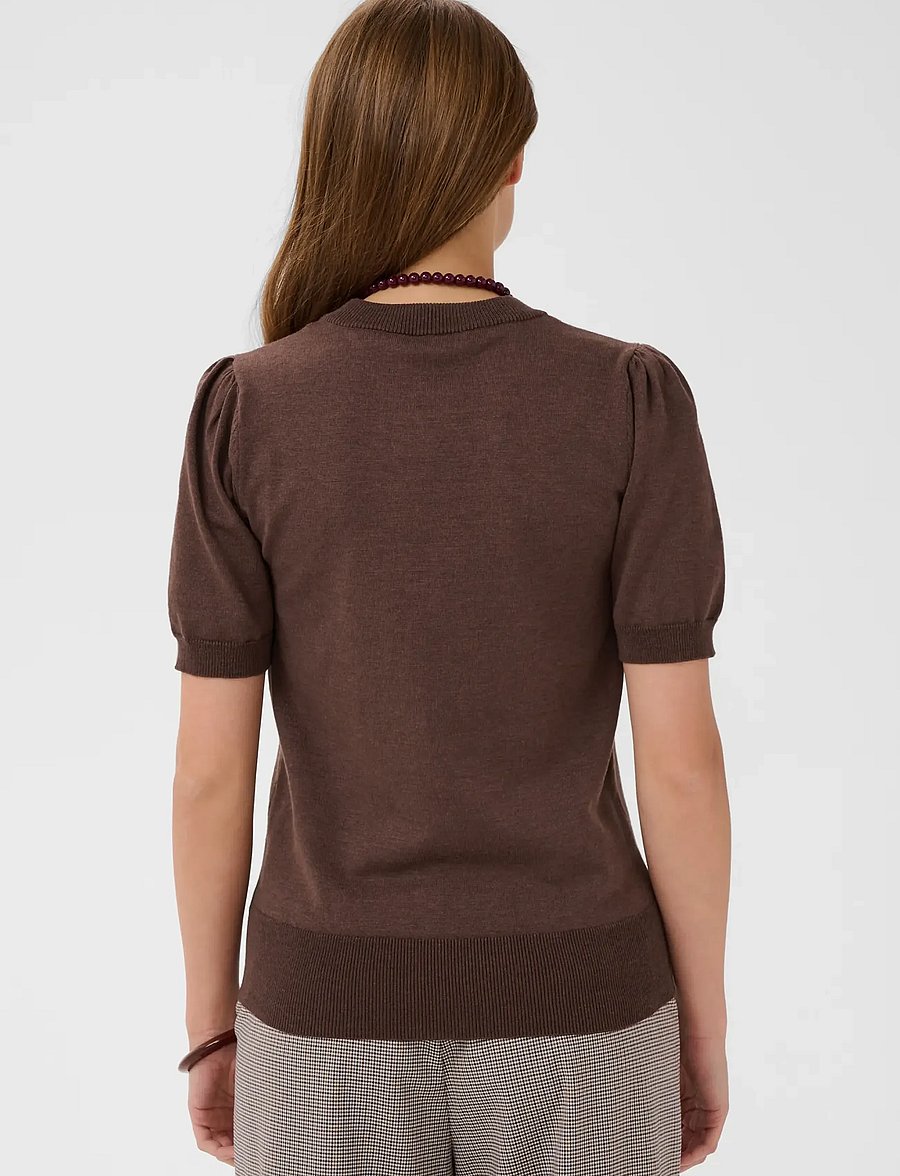 Saint Tropez - MilaSZ SS Pullover - striktrøjer - bracken melange - 4