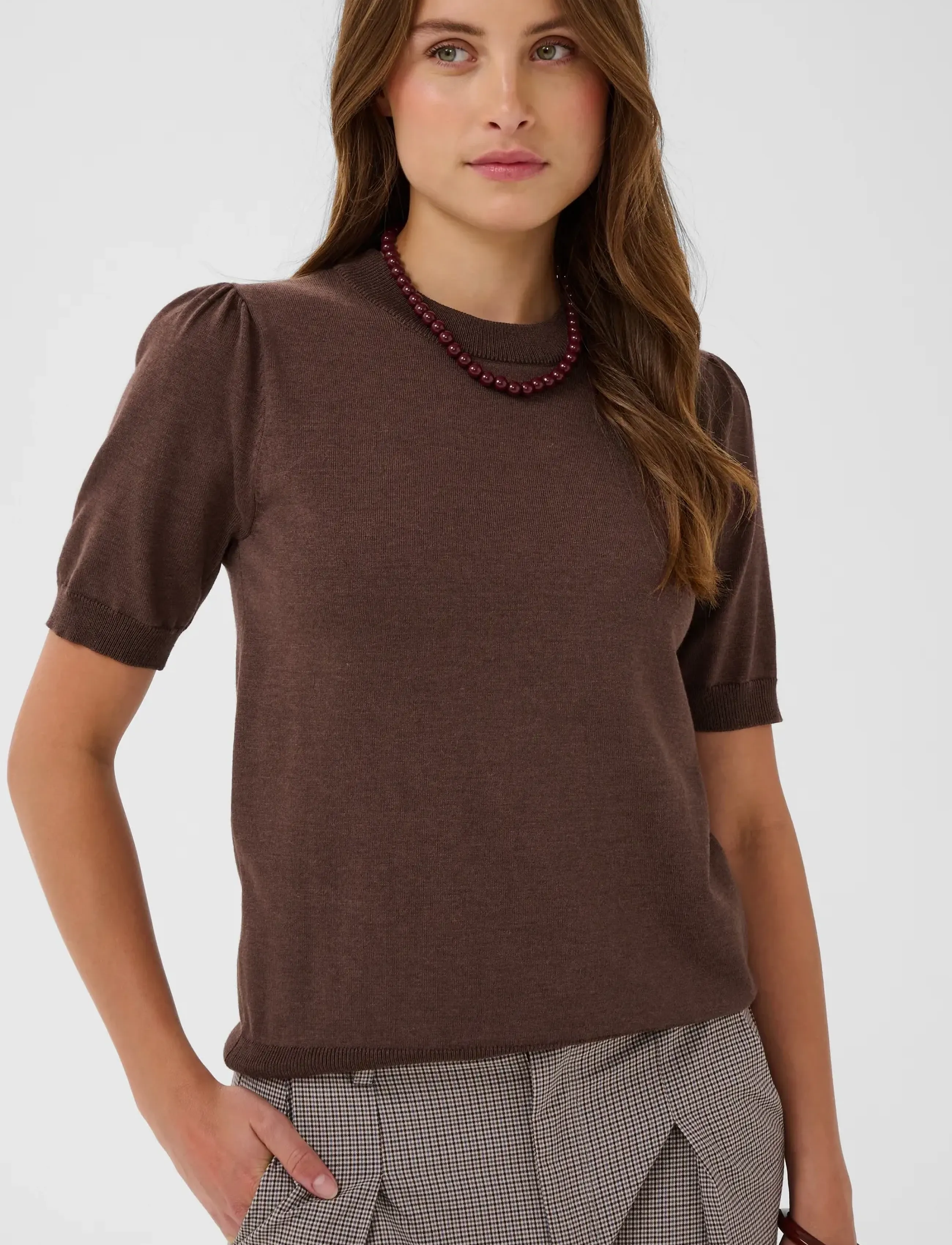 Saint Tropez - MilaSZ SS Pullover - stickade tröjor - bracken melange - 5