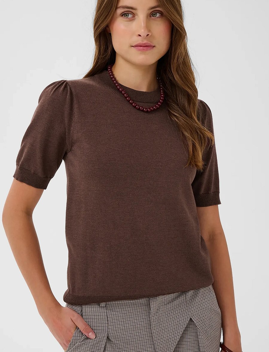 Saint Tropez - MilaSZ SS Pullover - striktrøjer - bracken melange - 5