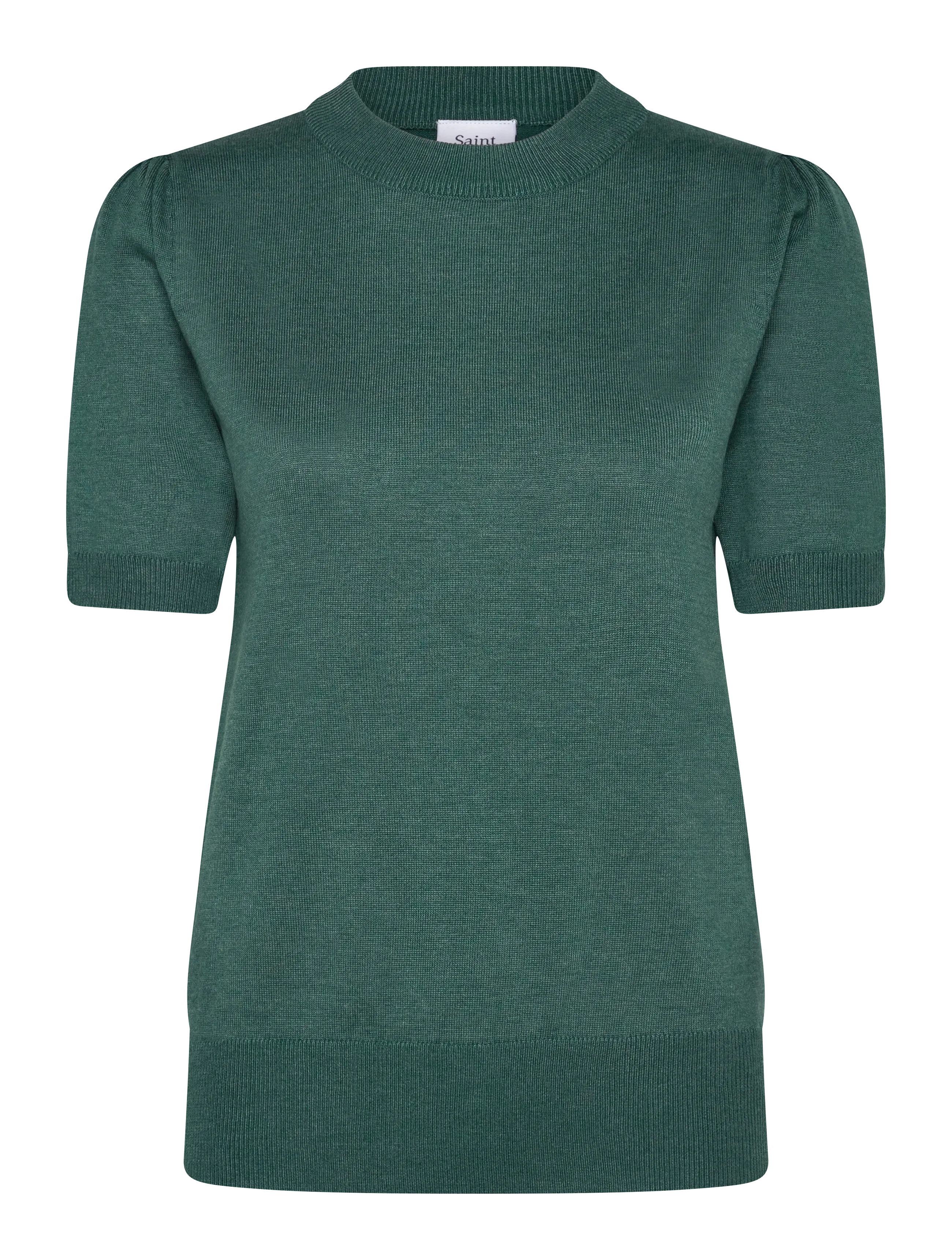 Saint Tropez MilaSZ SS Pullover - Saint Tropez - JUNE BUG MELANGE / green